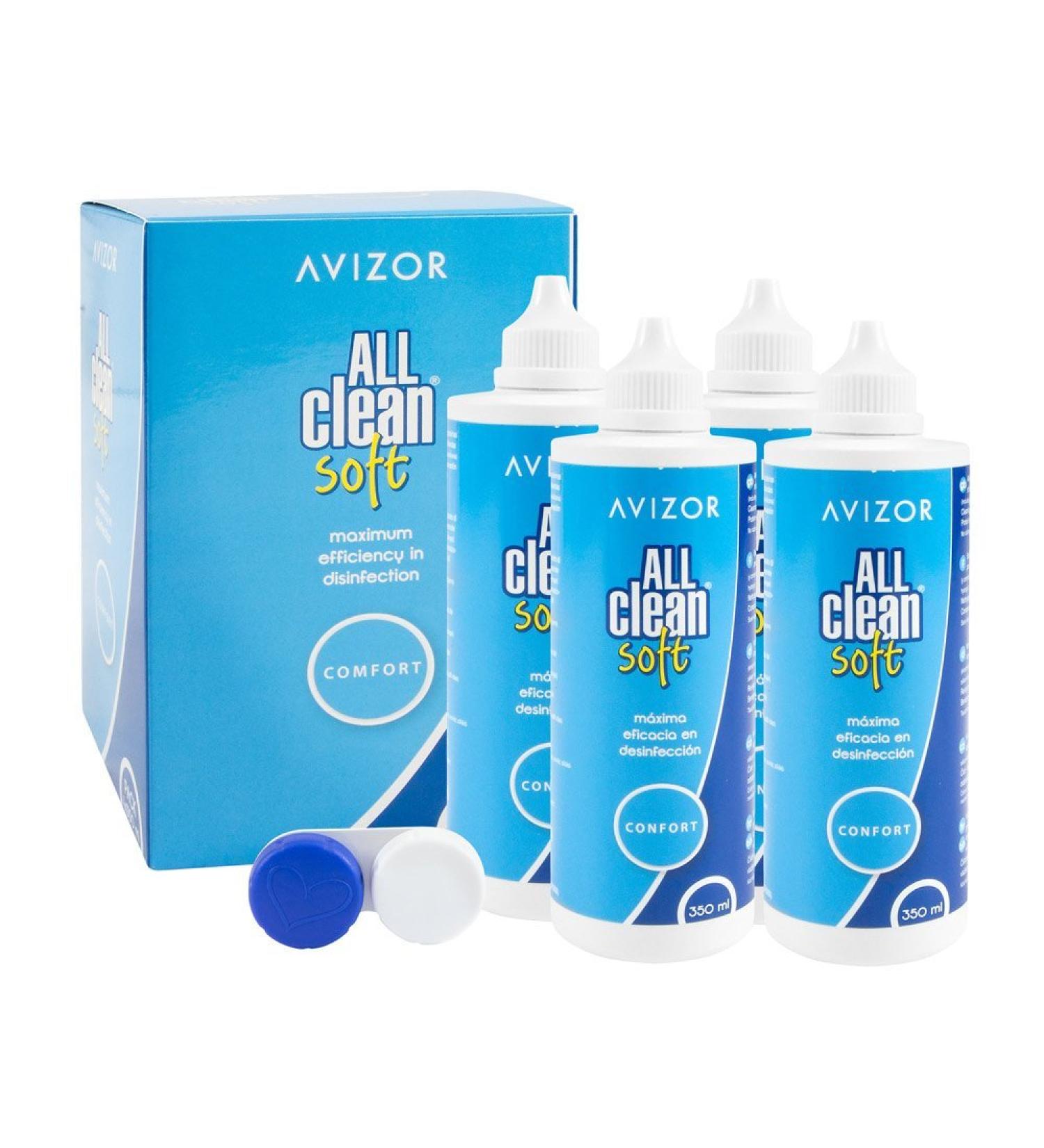 Avizor All Clean Soft 4 x 350 ml 1 pack (1 x 1 578 l) 350 ml (4 pack)