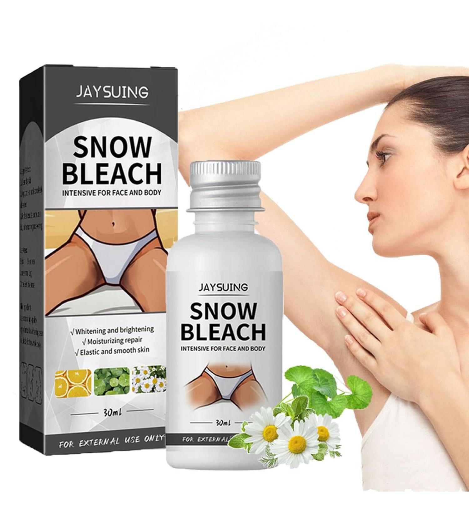 Snow Bleach Cream for Intimate Areas | Skin Lightening & Dark Spot Remover - Effective Underarm Neck Knee & Elbow Treatment - Buy Online on GoSupps.com