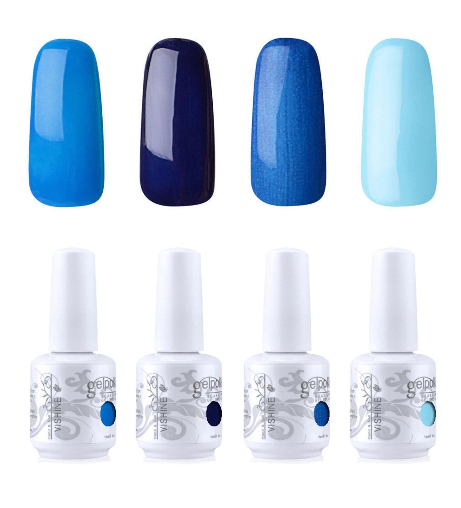 Vishine Nail Art UV LED Gel Polish Varnish Long-lasting 4 Colors Manicure Kit C222 - Buy Online on GoSupps.com