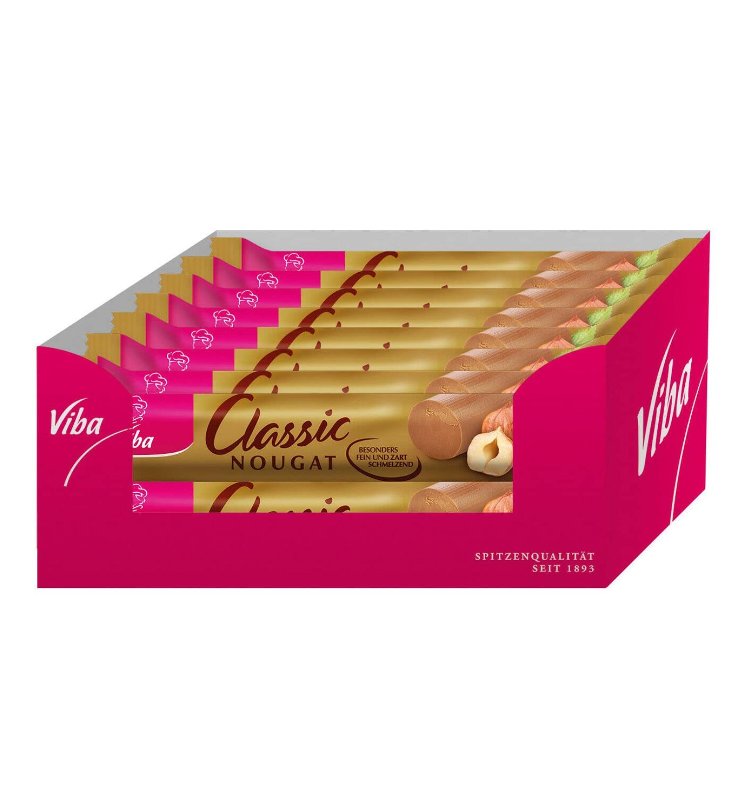 Viba Classic Nougat Bar - Buy Carton (16 x 50g) | Premium International Shipping - Buy Online on GoSupps.com