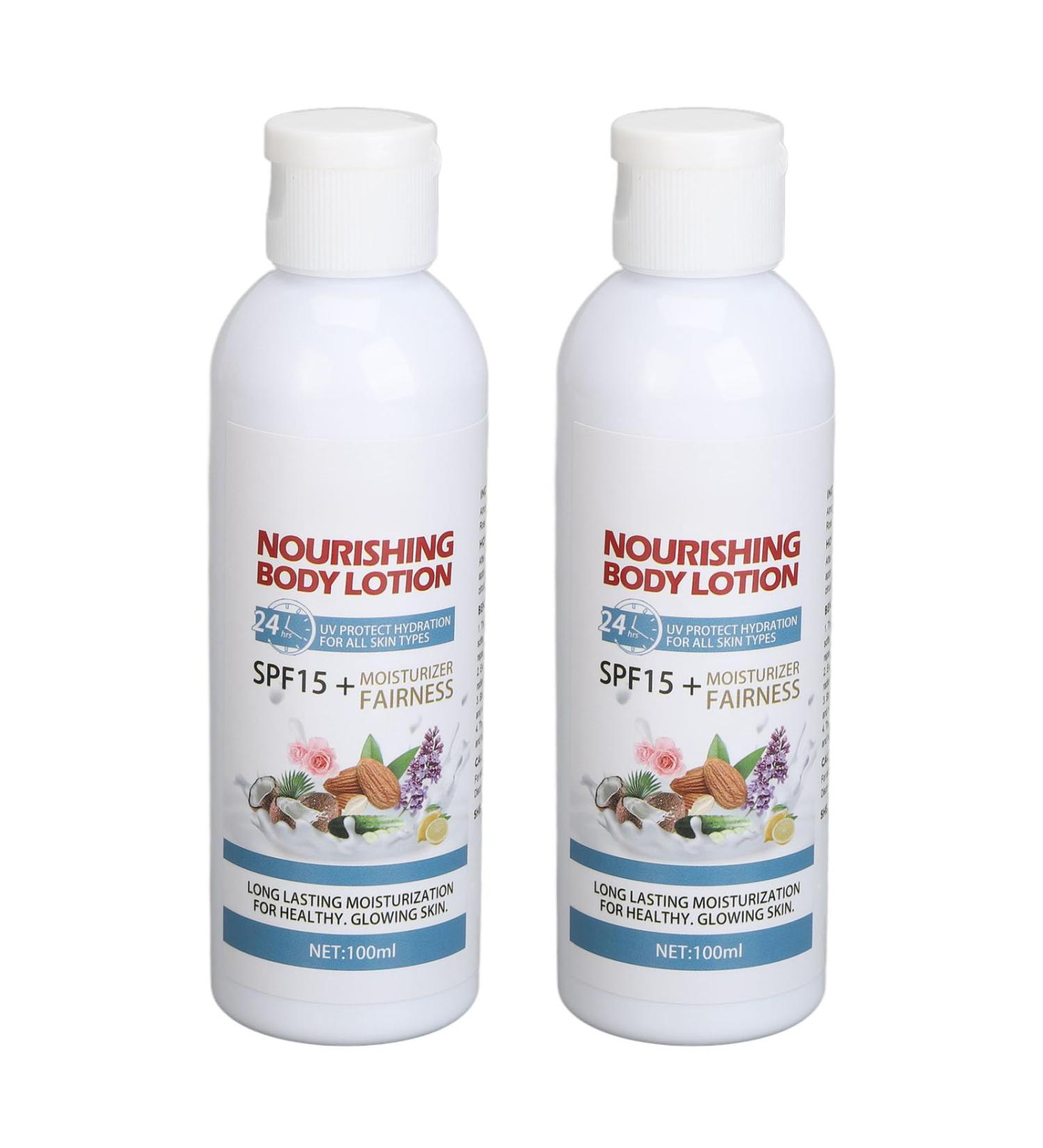 Lotion hydratante pour le corps pour hommes et femmes 2 pi ces lotion blanchissante pour le corps hydratation compl te adoucissante lotion pour le corps clatante 100 ml - Buy Online on GoSupps.com