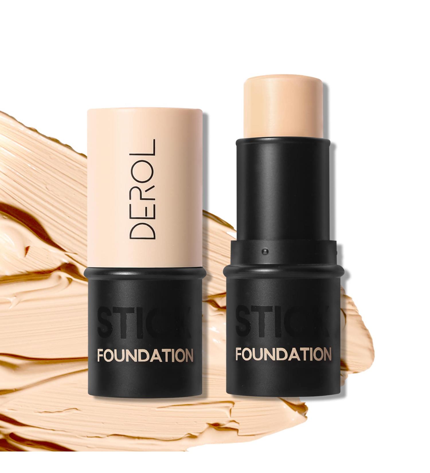 KISSIO Long Lasting Foundation Stick - Natural Shine Free Finish, Medium Coverage, Waterproof, Cruelty Free - 0.24 oz (03 Cheese) - Buy Online on GoSupps.com