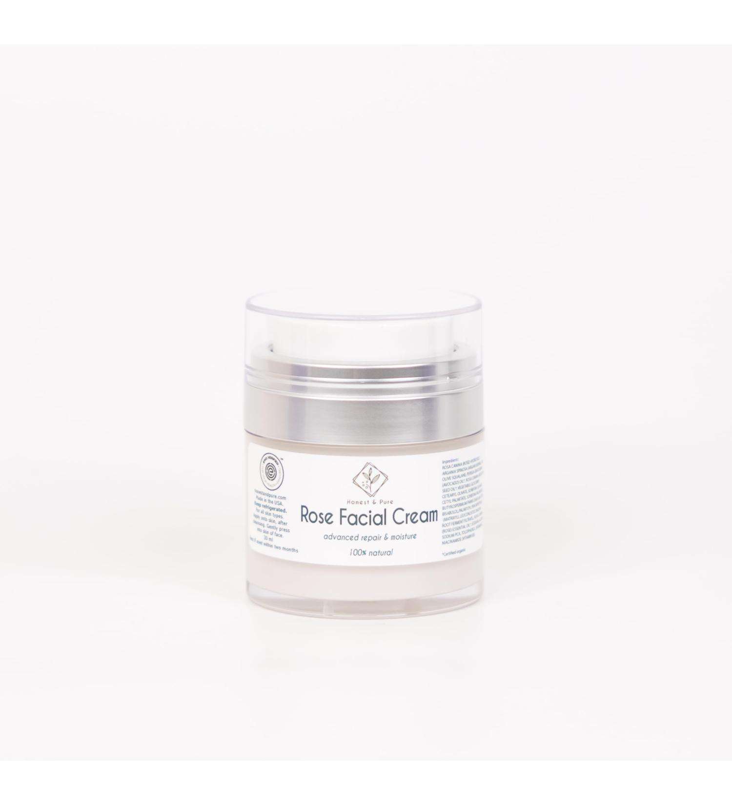 Buy Honest & Pure Rose Facial Moisturizing Cream - Hydrate & Revitalize Your Skin | International Shipping Available - Buy Online on GoSupps.com