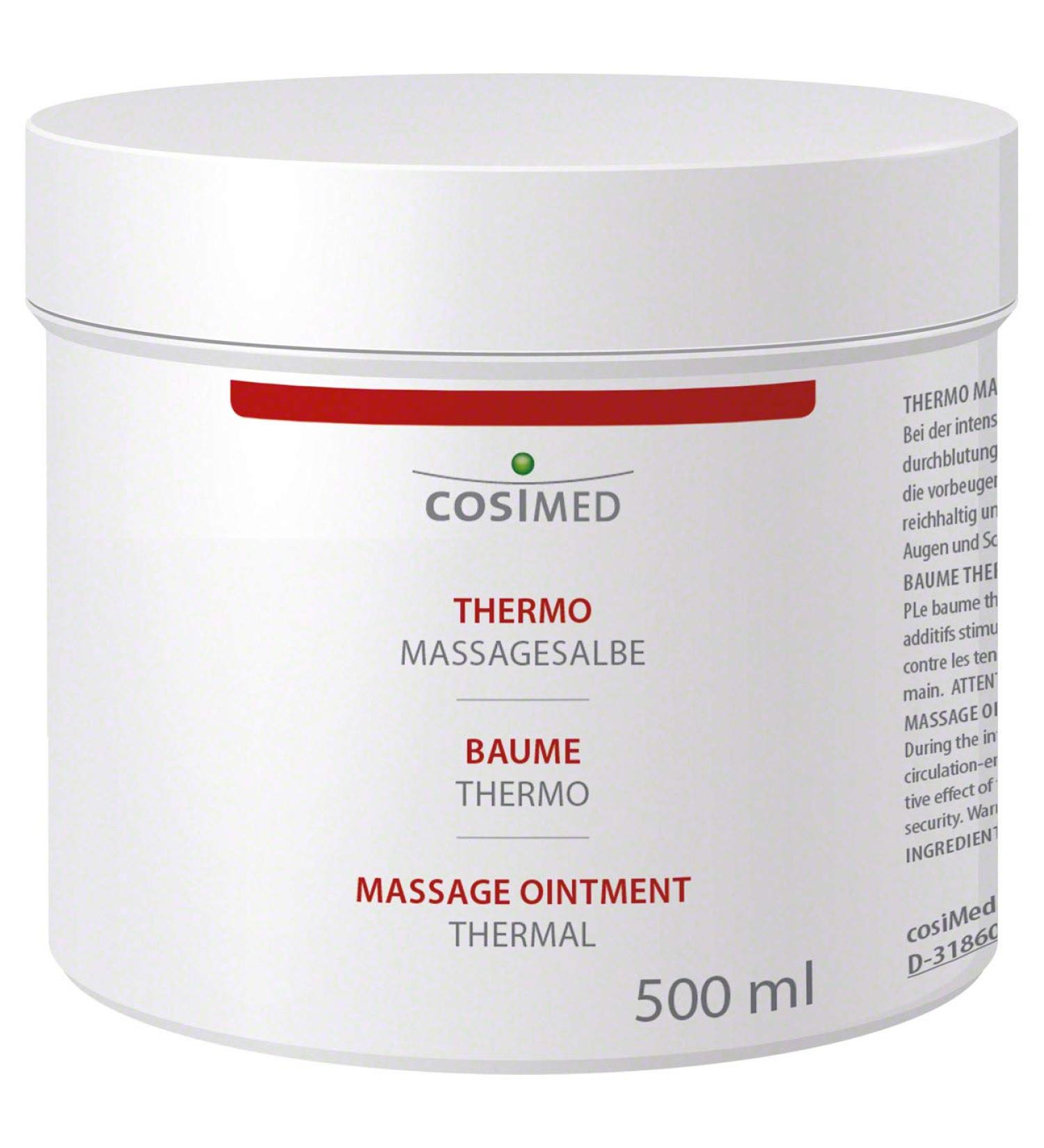 Shop CosiMed Thermo Massage Ointment 500ml | Warming Cream for Relaxation & Pain Relief - International Shipping Available - Buy Online on GoSupps.com