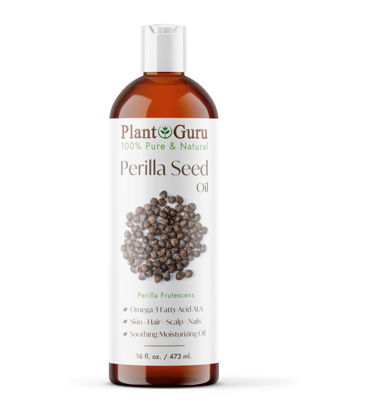 Perilla Seed Oil 16 oz. Cold Pressed 100% Pure Natural - Skin Body And Face. Great for Dry Skin & More!