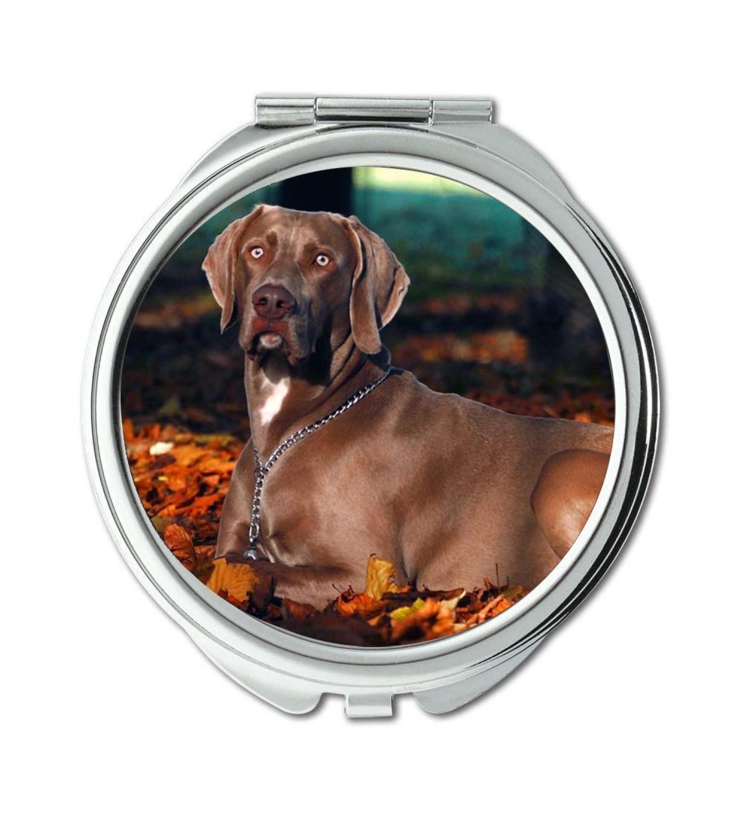 Mirror Travel Mirror Weimaraner Dog Autumn Fall pocket mirror portable mirror - Buy Online on GoSupps.com