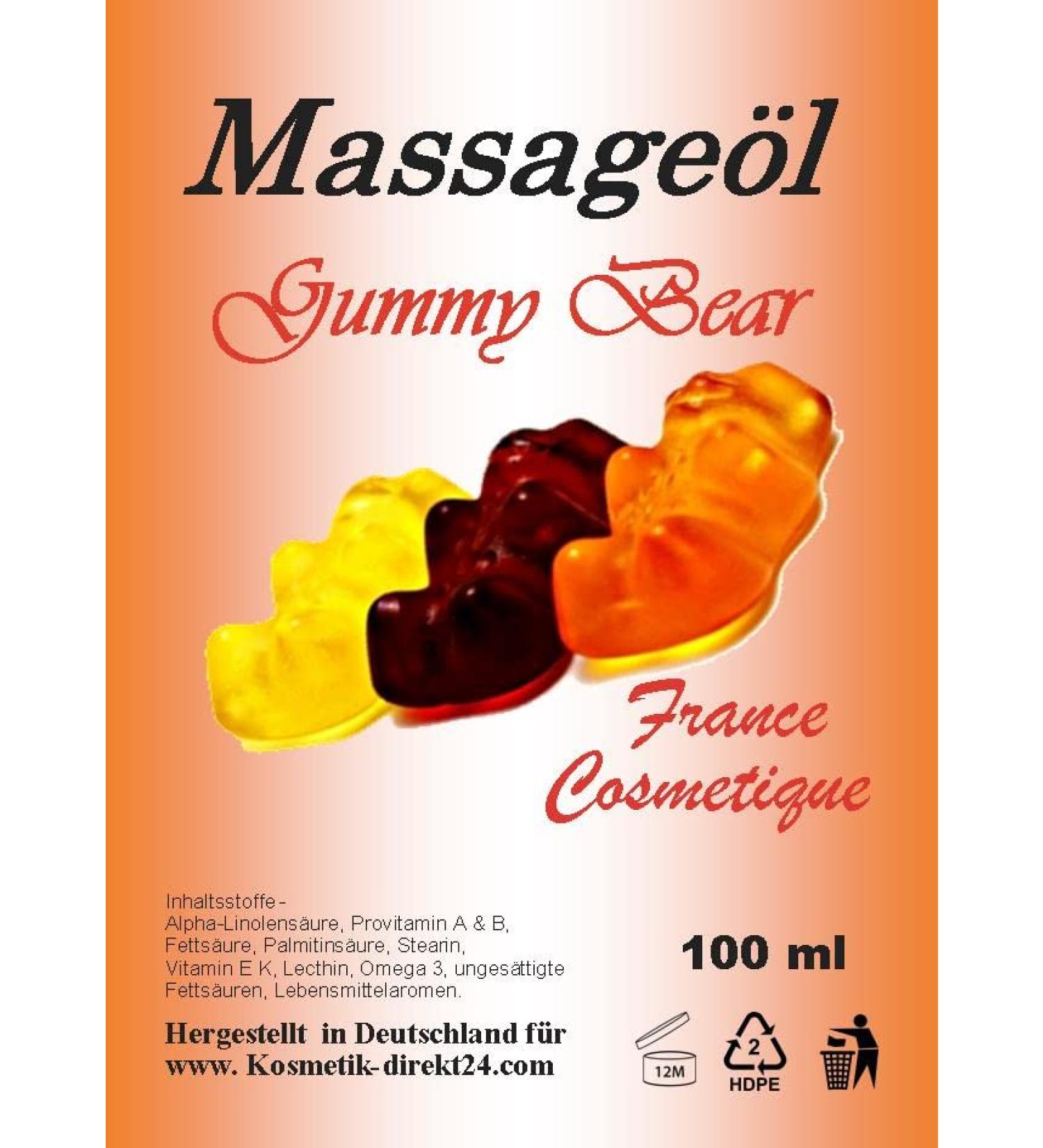 Buy Gummy Bear Edible Massage Oil - 100ml | Aromatic & Slippery - Perfect for Oral Use - Buy Online on GoSupps.com