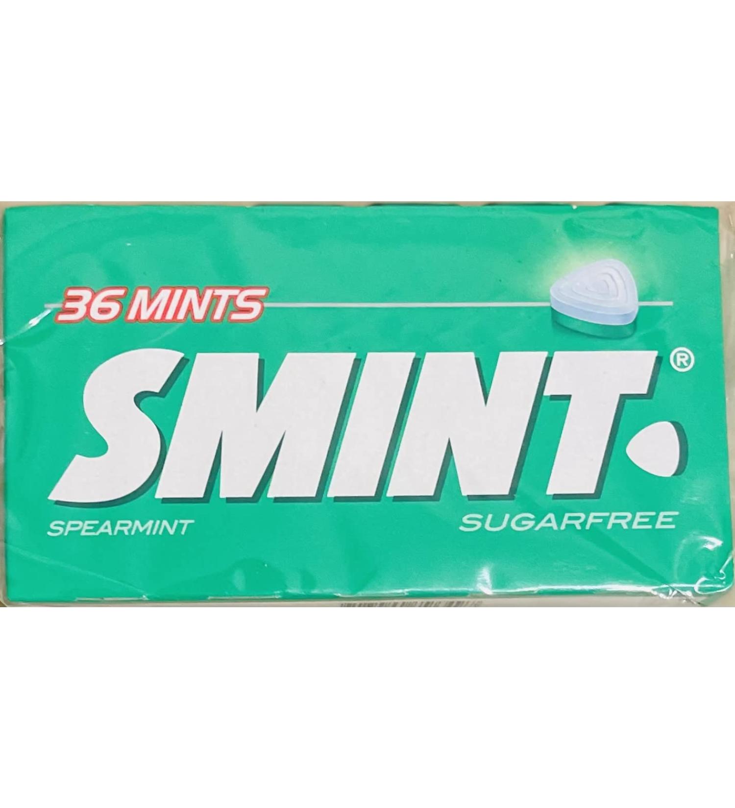 SMINTS 36 MINTS SPEARMINT SUGAR FREE 12 PACK
