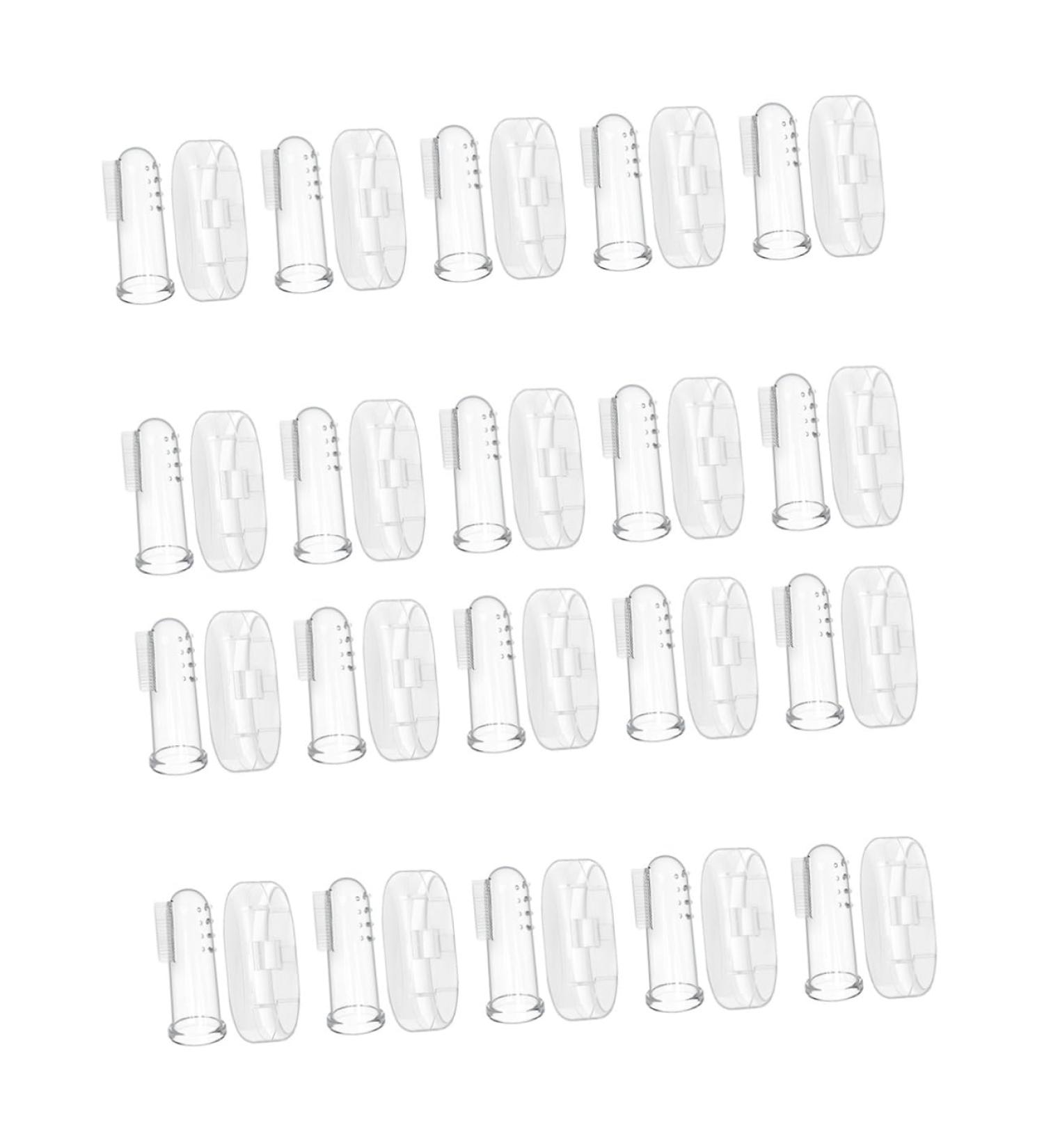 Tovinanna 20 Sets Finger Brush - Travel Toothbrush for Newborns & Toddlers | Children's Toothbrushes | Baby Finger Toothbrushes for Pets - Buy Online on GoSupps.com