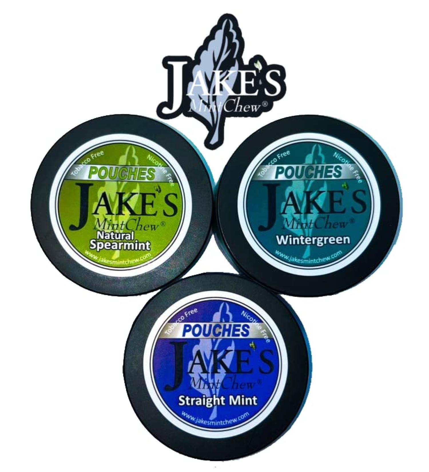 Jake's Mint Chew 3 tin variety pack POUCHES - Buy Online on GoSupps.com