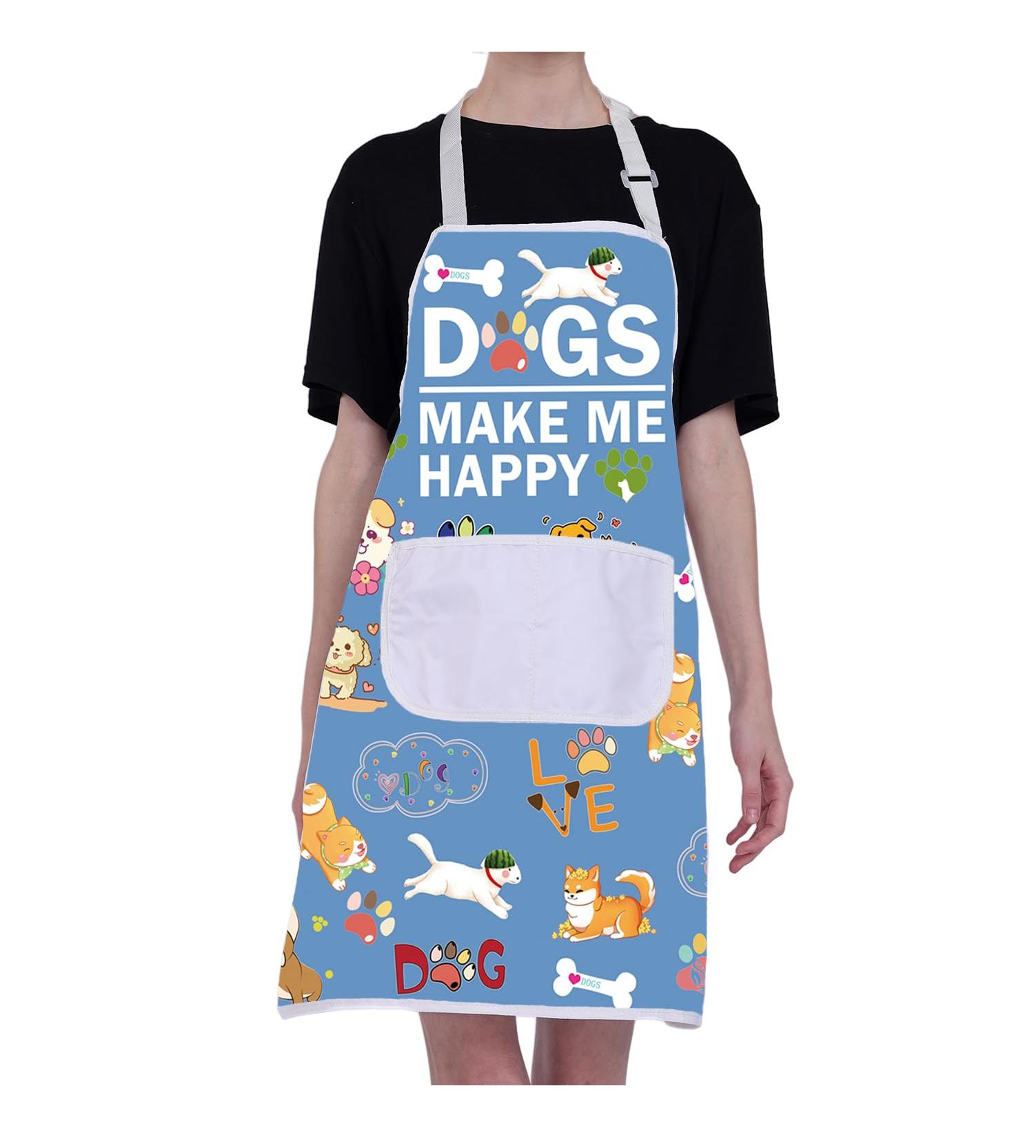 BNQL Waterproof Dog Cooking Apron | Cute Puppy Care Gift & Groomer Essential - Make Dogs Happy! - Buy Online on GoSupps.com
