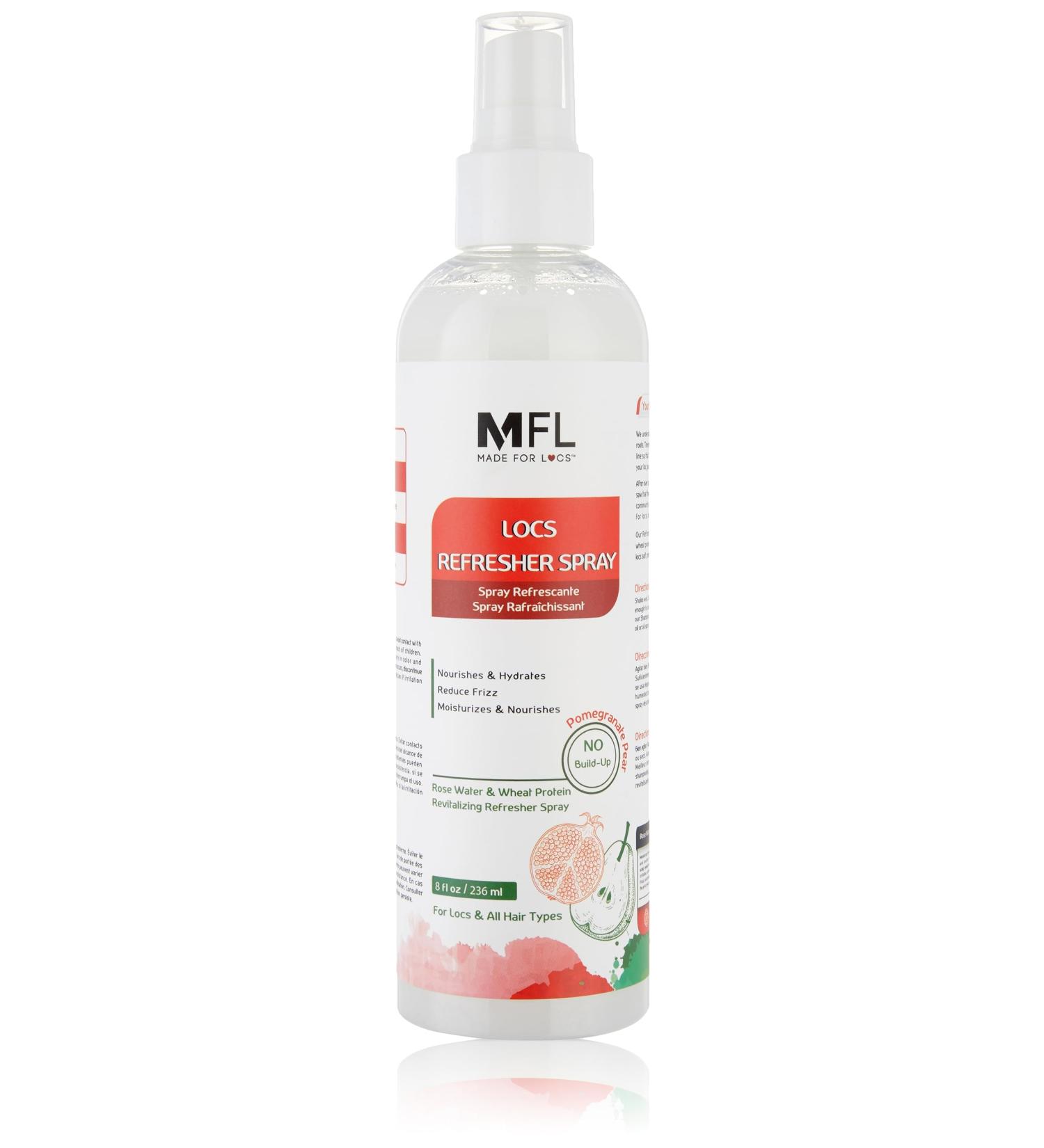 Made For Locs Vegan Rose Water Refresher Spray | Locs Moisturizer | Locs Deodorizer | Amazing Scents (Pomegranate Pear 8 oz) Pomegranate Pear 8 Fl Oz (Pack of 1) - Buy Online on GoSupps.com
