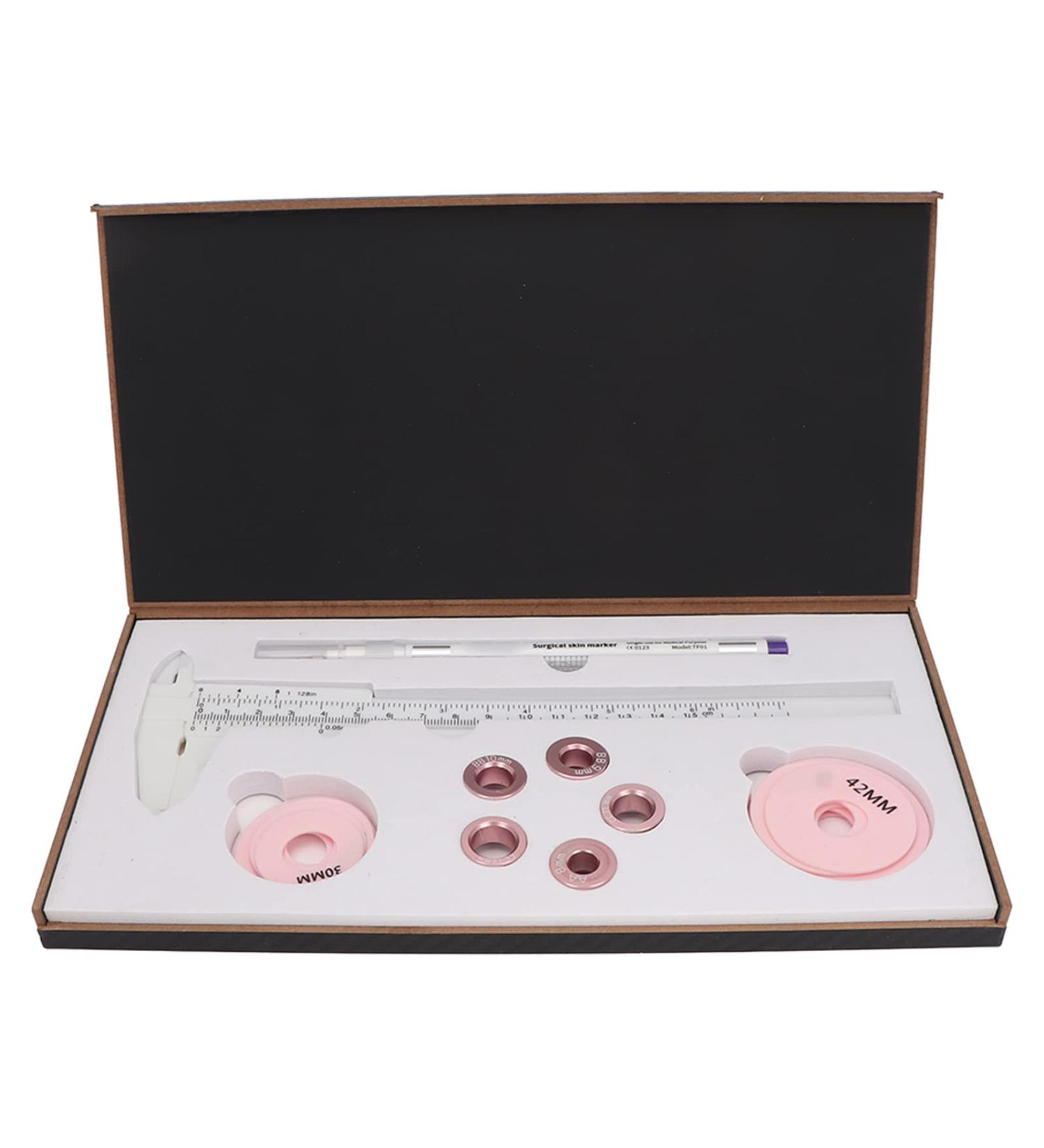 3D Areola Measurements Set Nipple Areola Measurements Set 12pcs Silicone Rings Marking Pen 3D Areola Scale Ruler - Buy Online on GoSupps.com