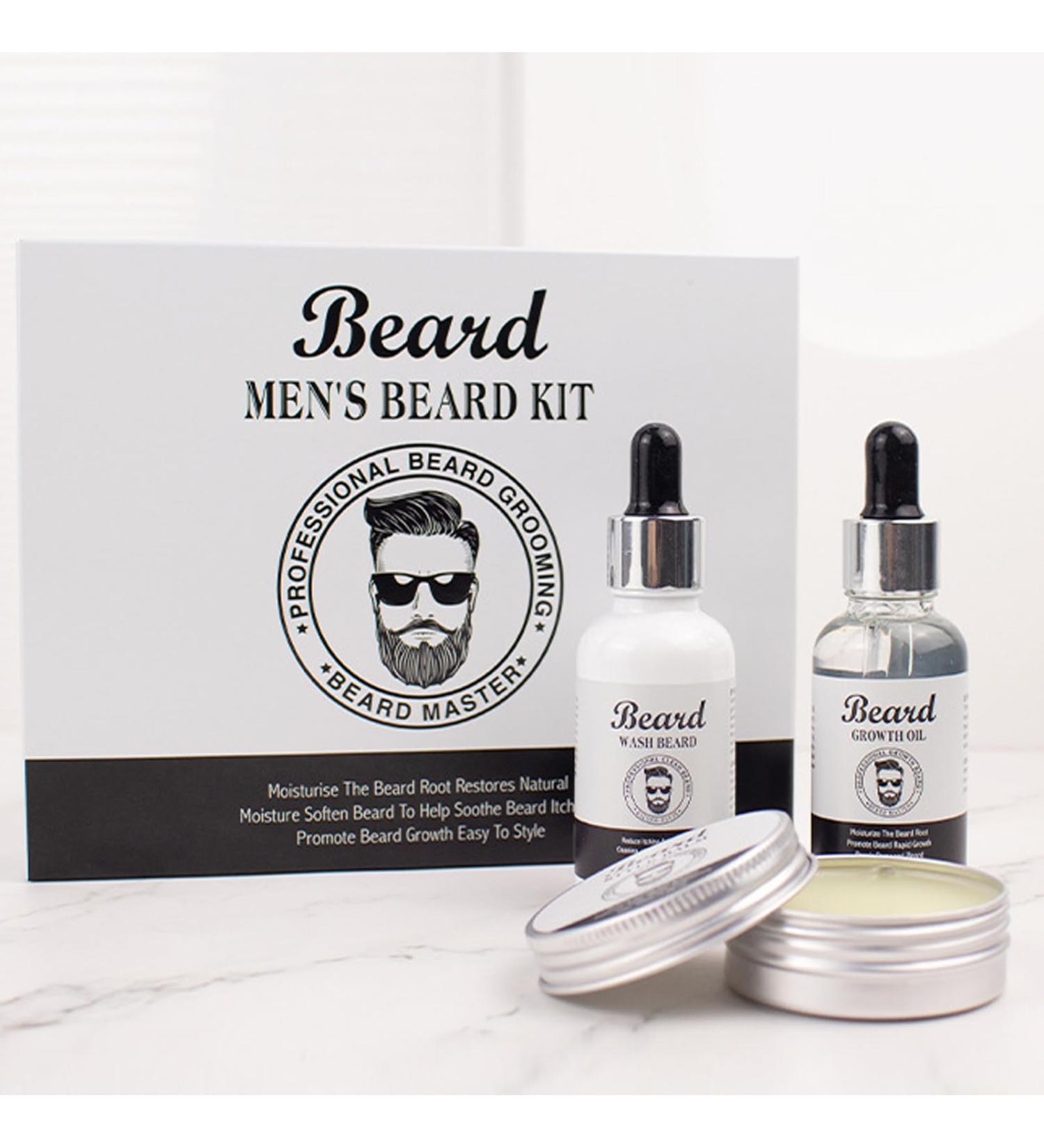 Beard Grooming Kit For Men Beard Growth Kit Includes Beard Oil Beard Wash And Beard Balm - Beard Care Mens Gift Set - Birthday Christmas Stocking Fillers Gifts For Him Men Dad Husband - Buy Online on GoSupps.com