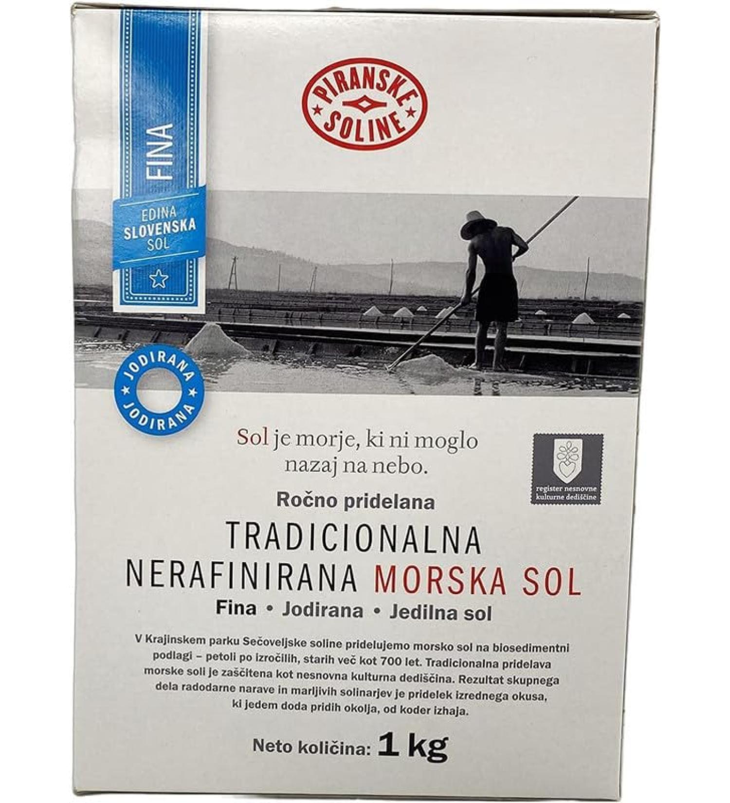 Sel de mer fin iod traditionnel non raffin (sac de 1 kg) - Sel de mer non raffin - Bon pour la cuisine et le sel de table (35 onces) - Buy Online on GoSupps.com