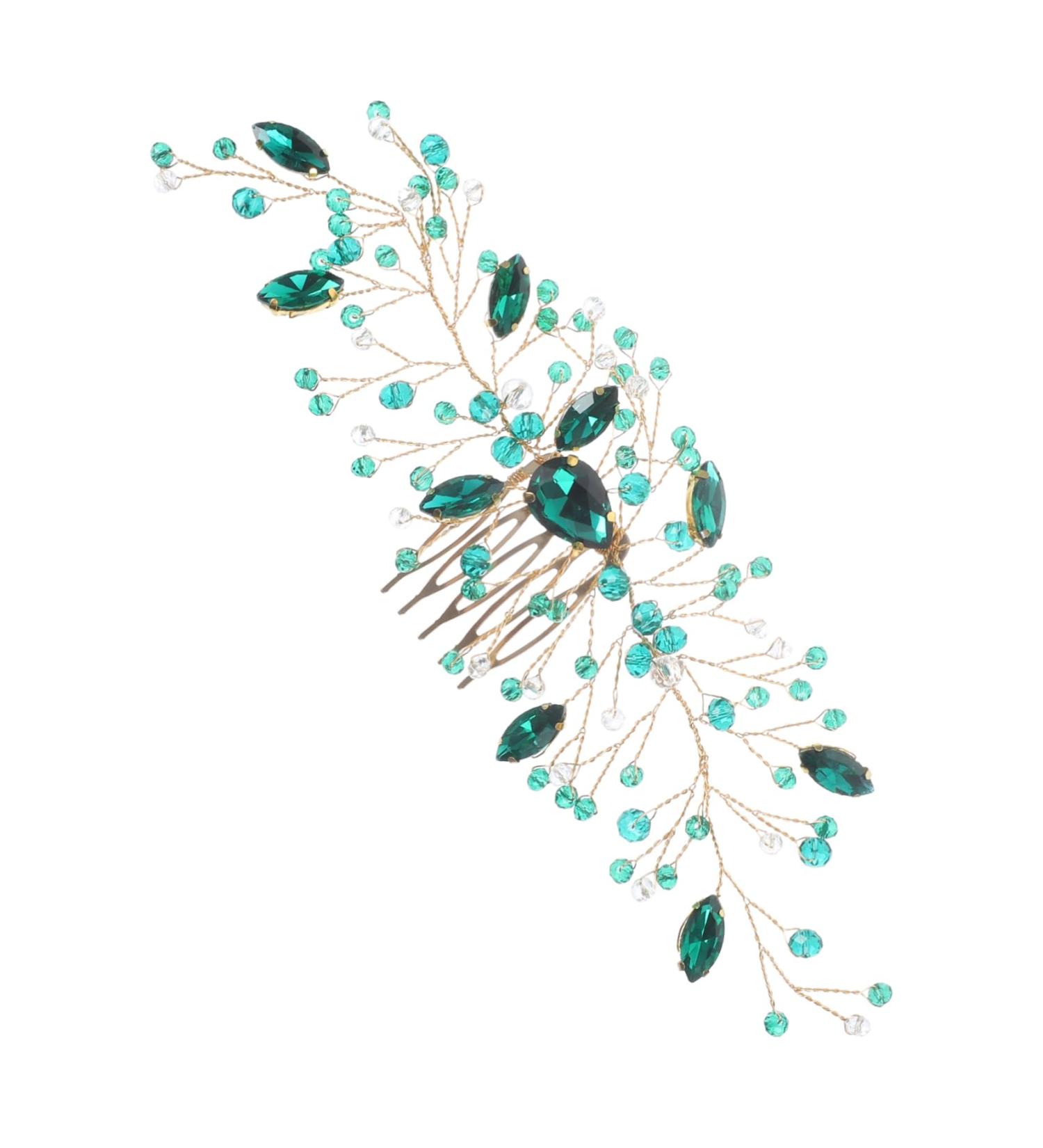 Housoutil Hair Comb Wedding Side Hair Comb Rhinestone Hair Accessories Hair Accessory for Women Crystal Hair Accessories Rhinestone Hair Comb Tiara Manual Metal Bride Hair Piece - Buy Online on GoSupps.com