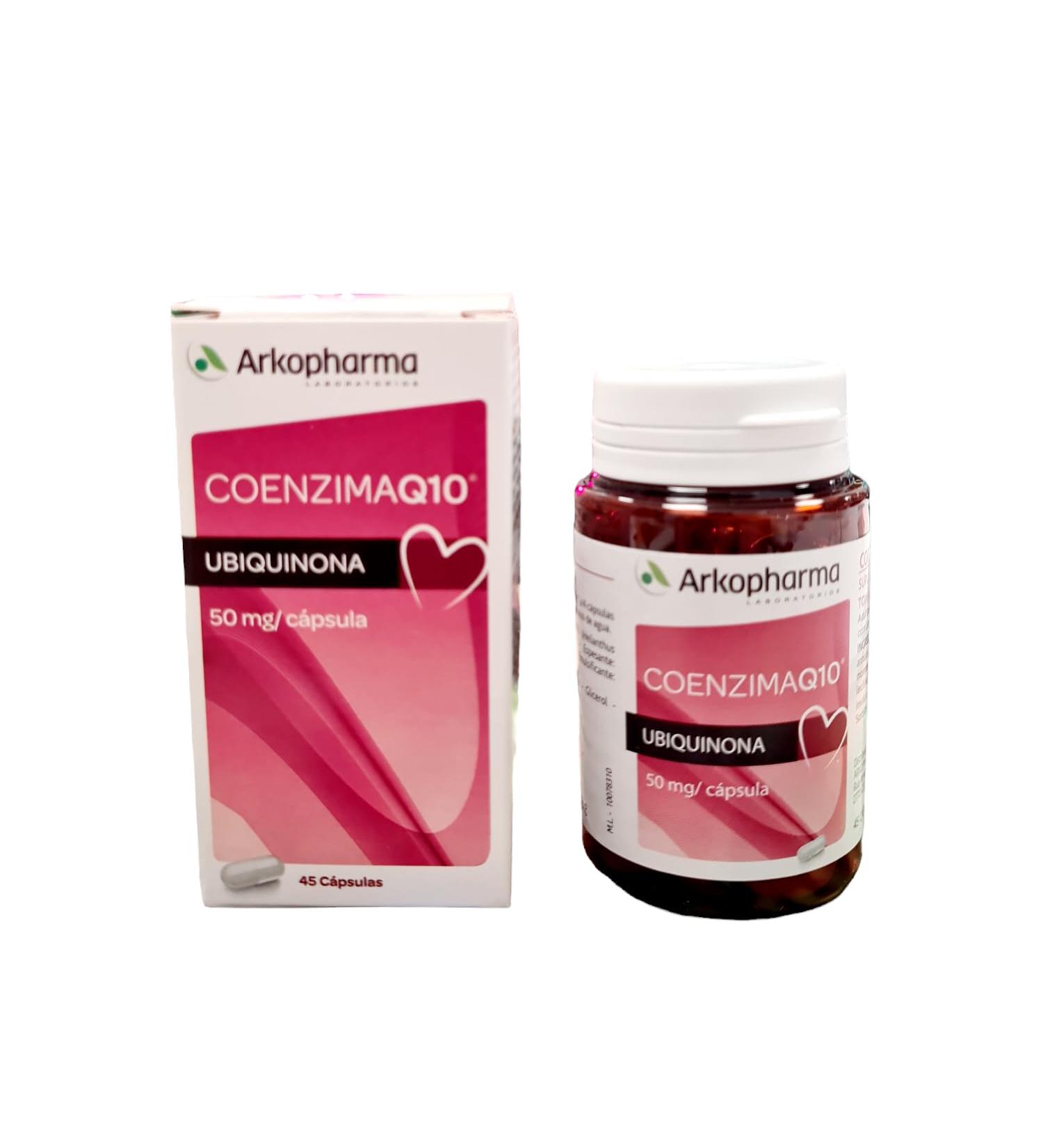 Arkopharm Coenzyme Q10 Ubichinon 45 capsules dietary supplements tiredness and lack of energy Great activity as antioxidants fights free radicals