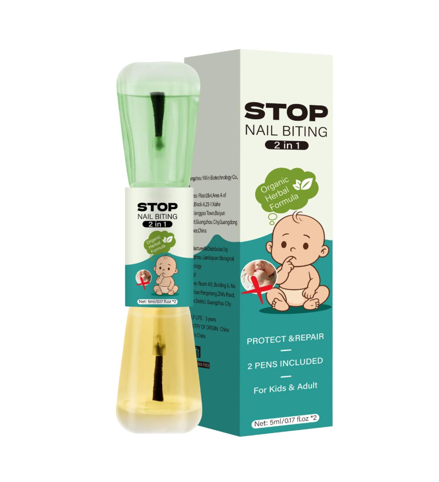  G n rique Solution Stop Biting - Habit Control Nail Polish Suitable for Teens Men Women | Perfect for Home School Kindergarten Dorm Boys - Buy Online on GoSupps.com