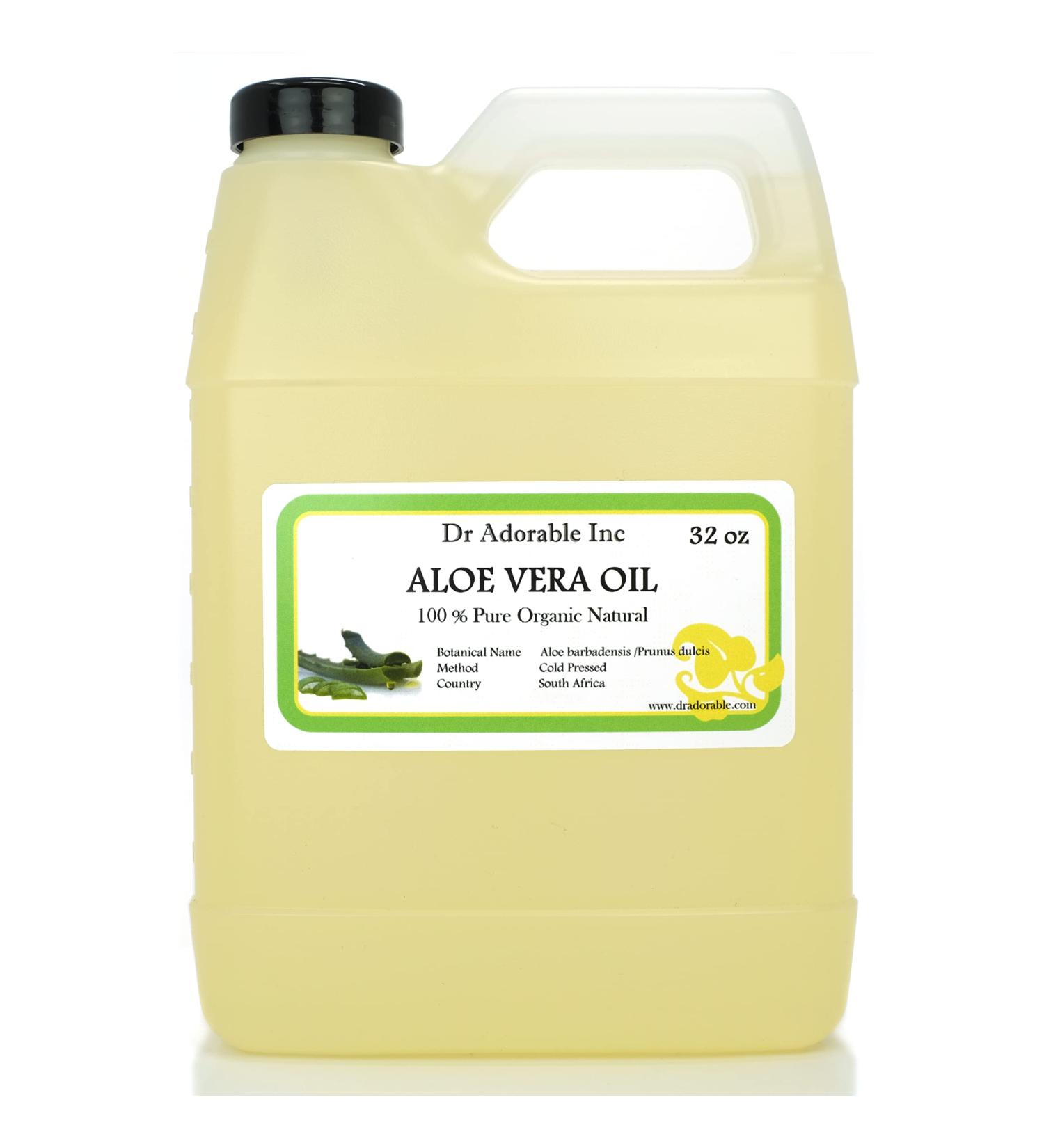 Aloe Vera Oil Pure Organic 32 Oz - 2 Lb - Pack of 1 | Premium Quality & Natural Benefits - Buy Online on GoSupps.com
