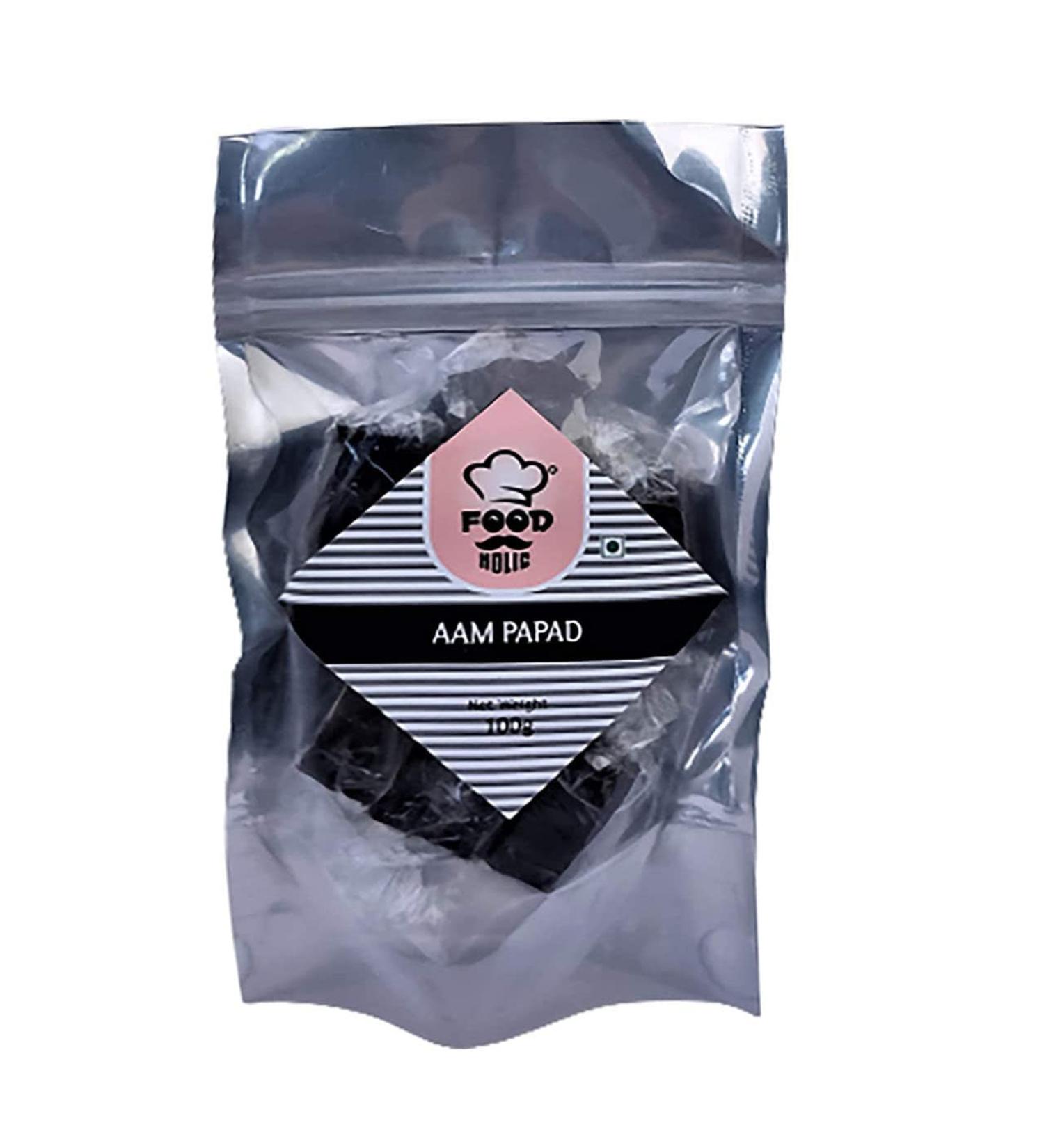 FOODHOLIC Aam papad Premium Khatta Aam Papad Slice Bar (100 GM)_Packing May Vary - Buy Online on GoSupps.com