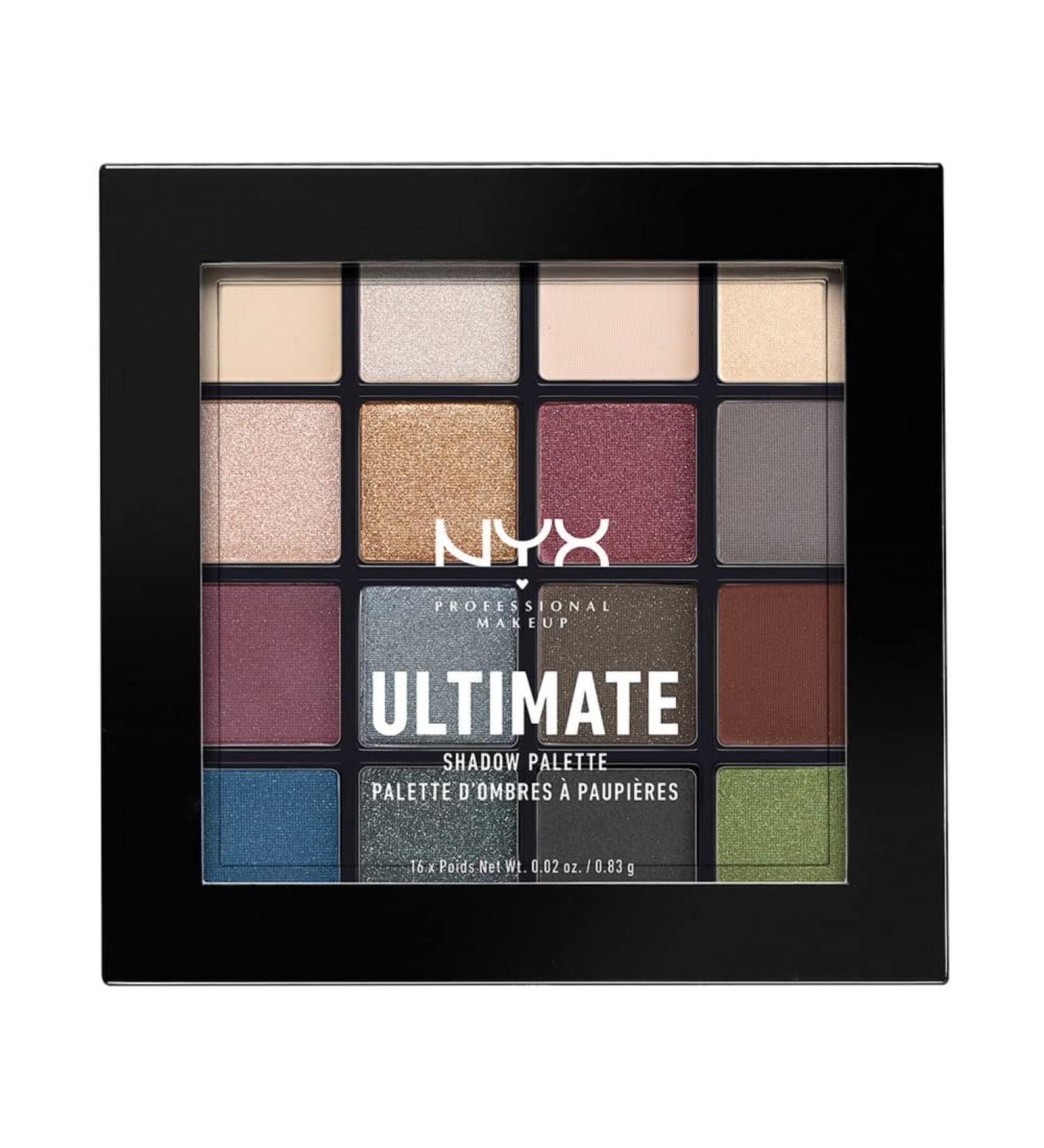 NYX Ultimate Shadow Palette - Smokey & Highlight | Eyeshadow Palette - Buy Online on GoSupps.com