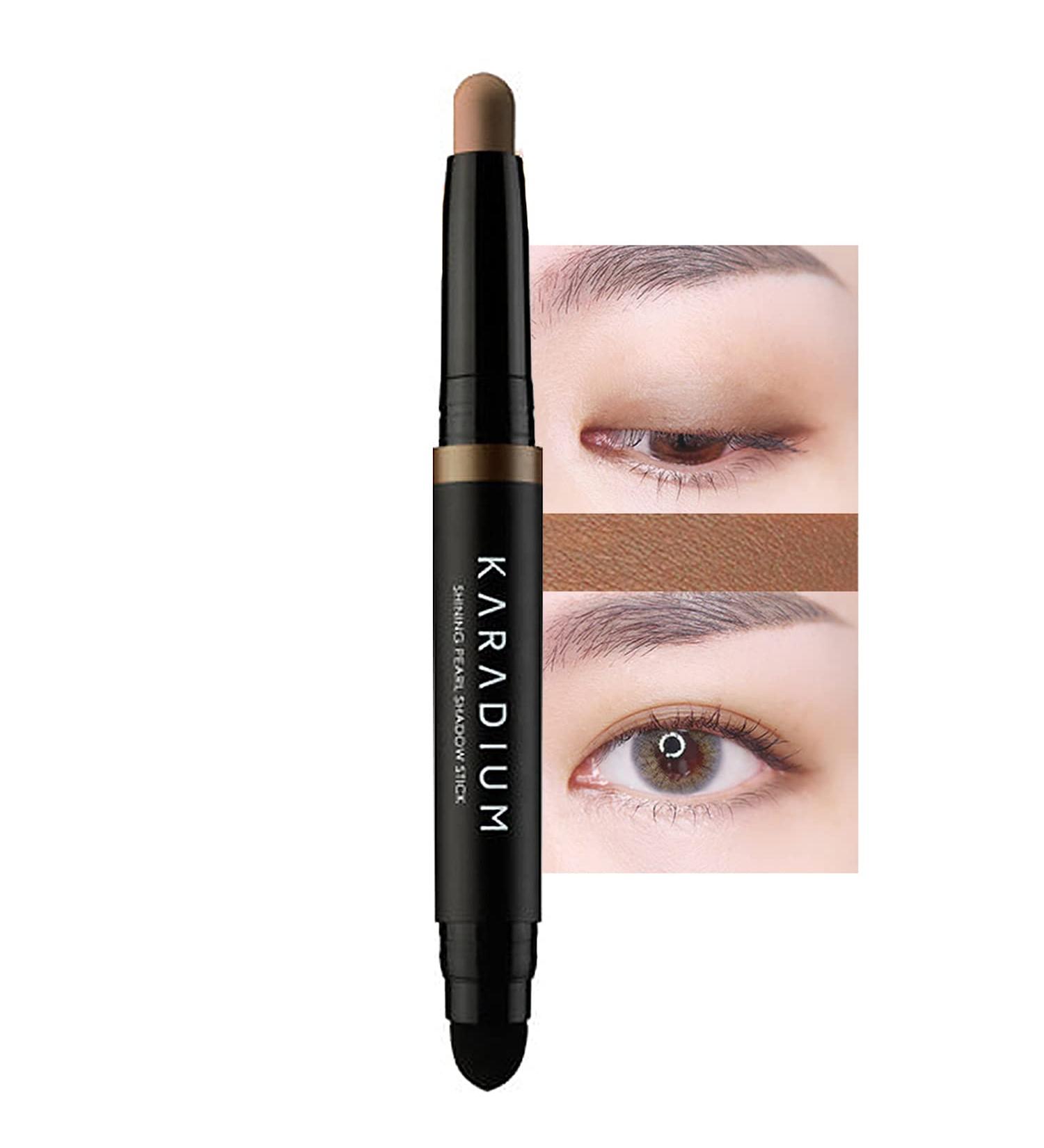 KARADIUM Shining Pearl Smudging Eye Shadow Stick 1.4g (11 Sand Moon) - Waterproof Long Lasting Daily Eye Makeup Eye Shadow Stick Creamy Texture  Easy to Draw  Hypoallergenic for Sensitive Eyes
