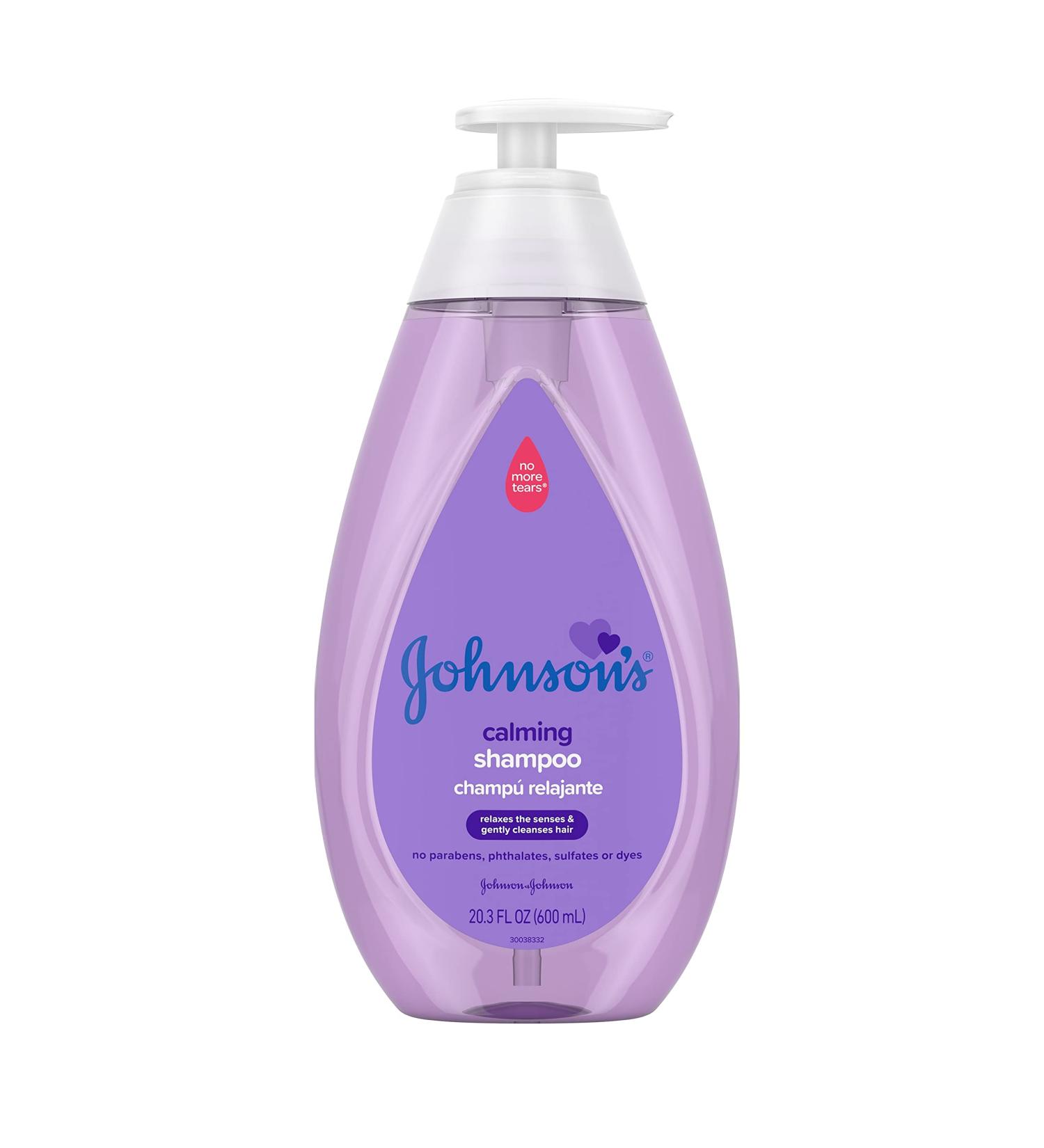 Johnson's Calming Baby Shampoo - NaturalCalm Scent, Hypoallergenic, Tear-Free - 20.3 fl. oz - Paraben, Phthalate, Sulfate, and Dye-Free - Buy Online on GoSupps.com