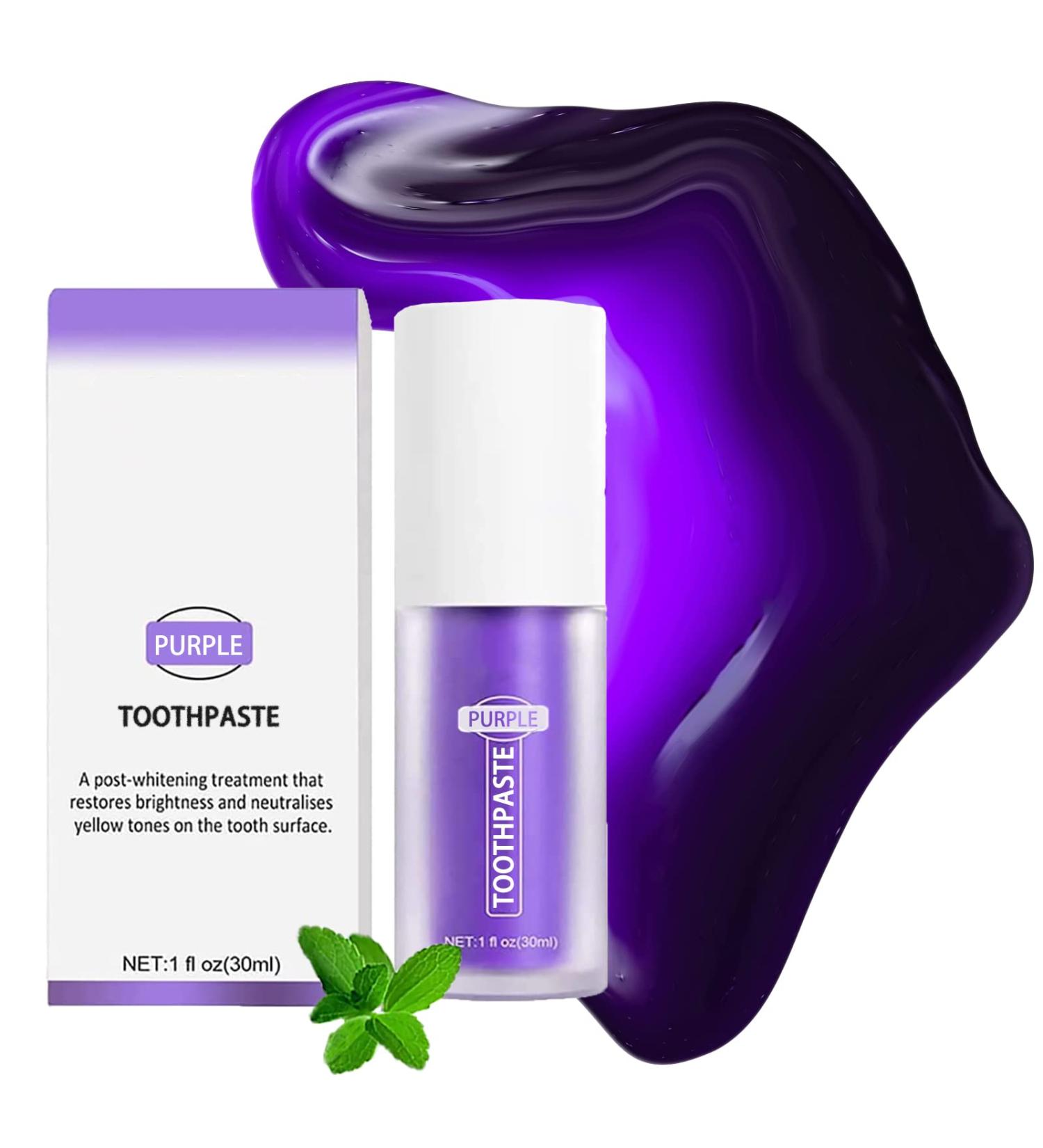 Purple Teeth Whitening Gel - Stain Removal & Sensitive Teeth Protection - Buy Online on GoSupps.com