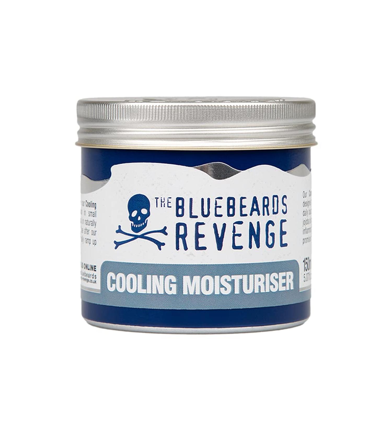 The Bluebeards Revenge Daily Cooling Moisturiser for Men - 150ml | Hydrating Cream for Face Hands & Body - Dry & Sensitive Skin Care - International Shipping Available - Buy Online on GoSupps.com