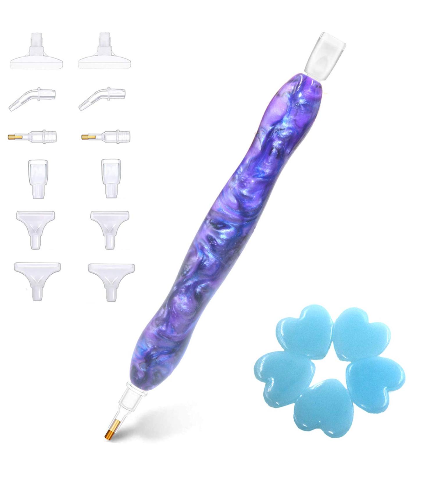 Diamond Painting Drill Pen Stylus | Gem Rhinestone Picker Tool - SPK Purple - Buy Online on GoSupps.com