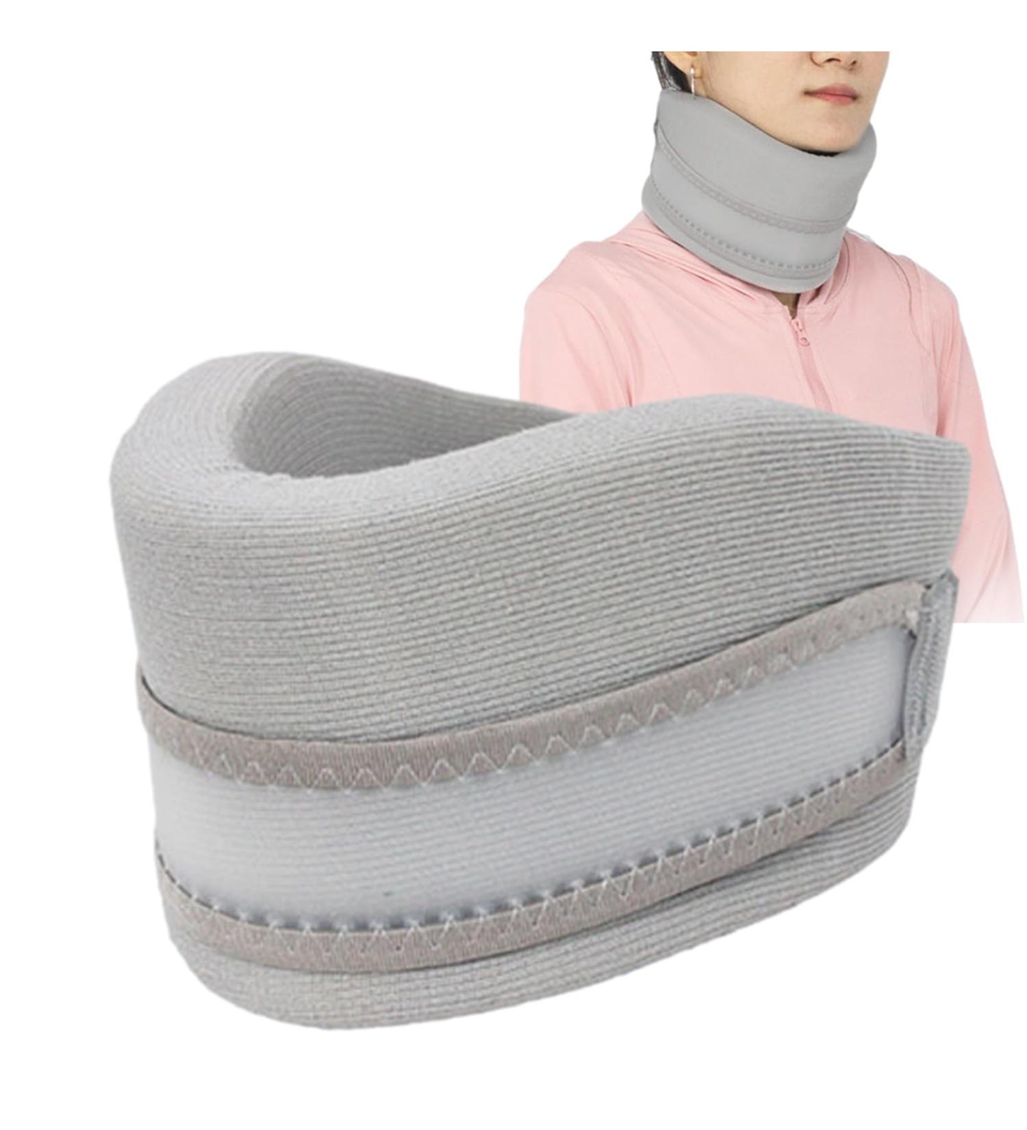 Buy Adjustable Neck Bandage for Sleeping | Soft Cervical Support for Men & Women | Relieve Neck & Spine Pressure - Buy Online on GoSupps.com