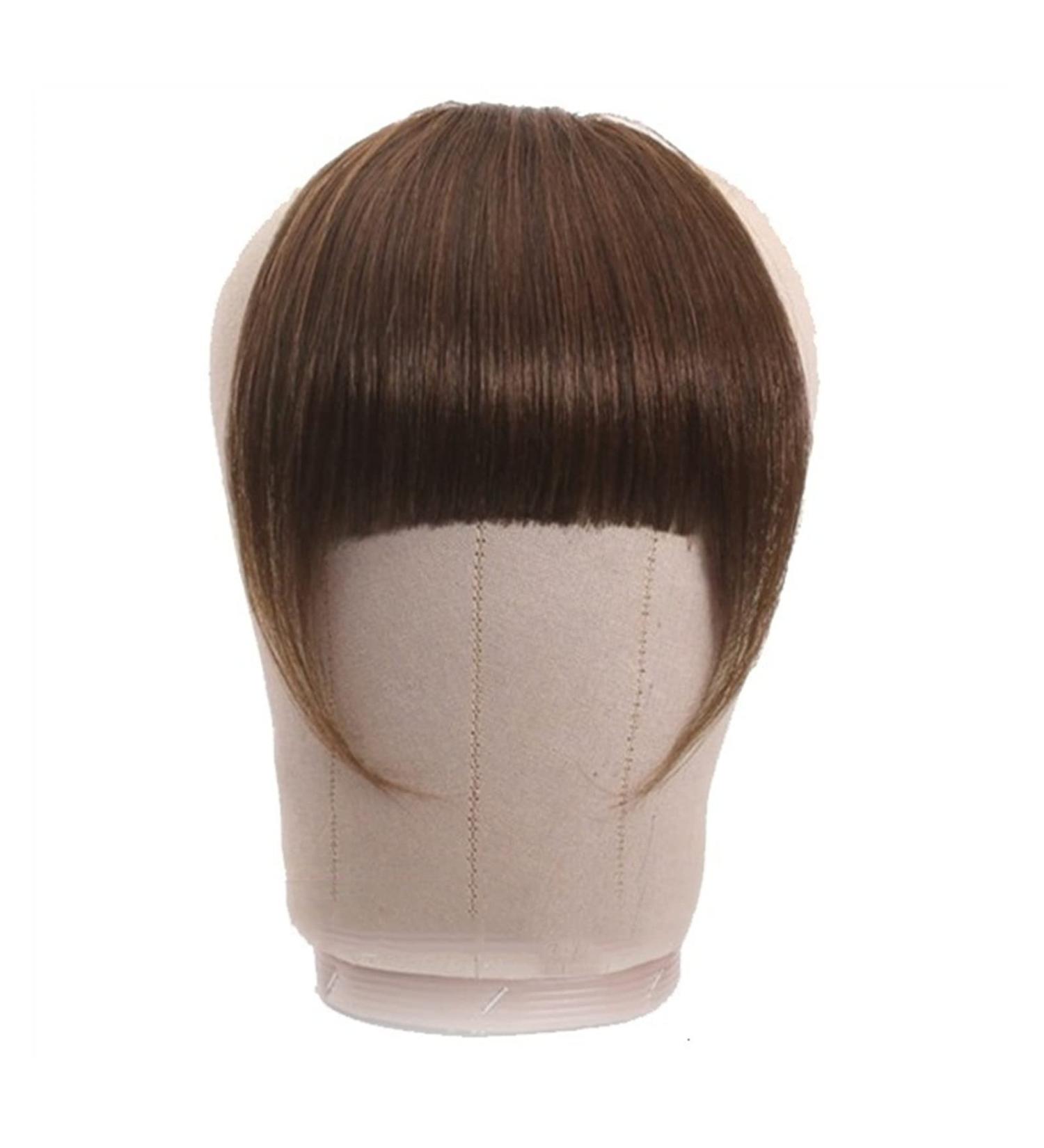 Bangs Bangs Hair for Women Bangs Hair Clip Extension Brazilian Human Hair Blunt Bangs Clip In Thick Natural Hair Extension Non-Remy Clip-In Neat Bang Hairpieces for Women Curved Bangs for Daily Wear Light Brown 12g T - Buy Online on GoSupps.com