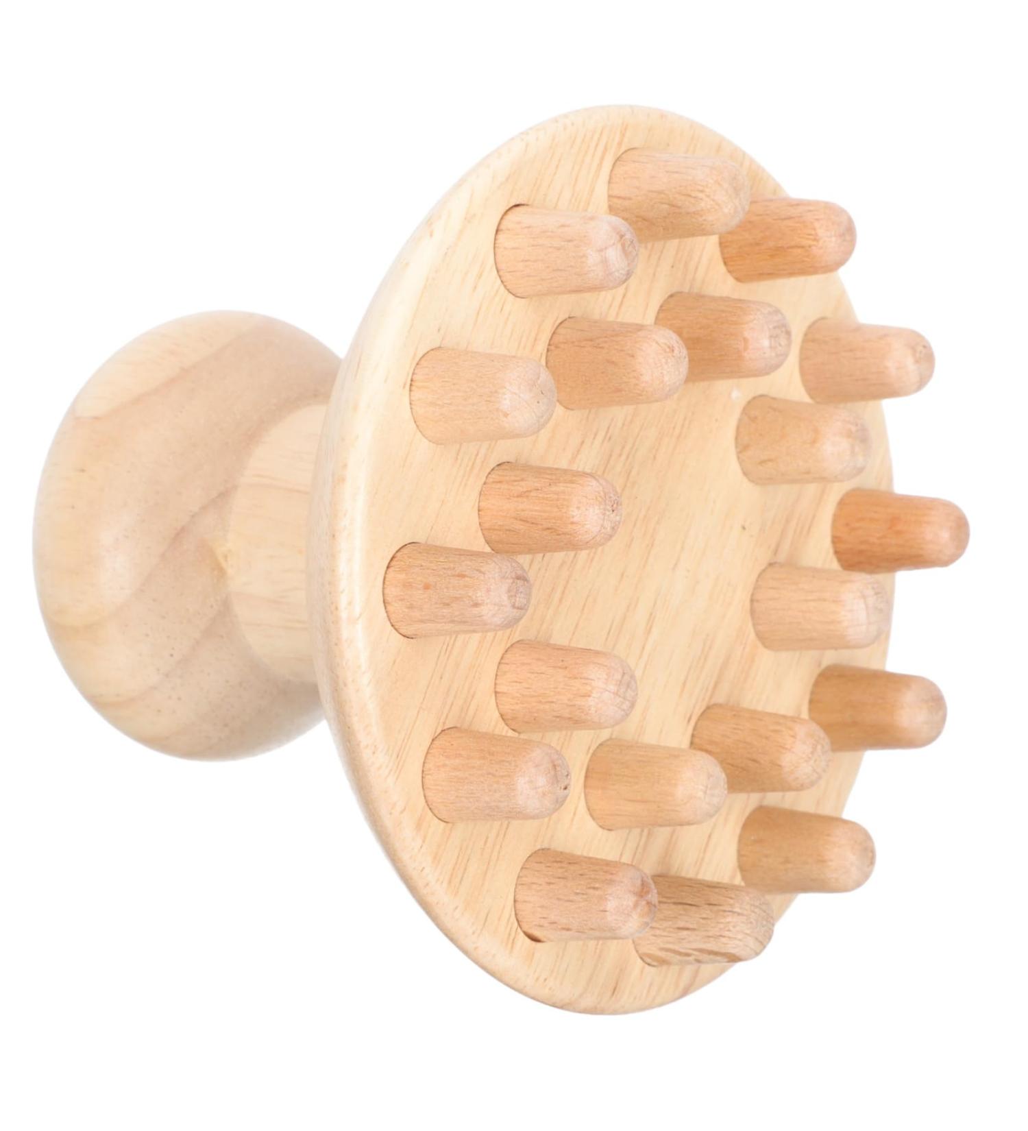 Beaupretty Wooden Massage Comb - Enhance Blood Circulation & Lymphatic Health | Ideal for All Ages & Shampooing - Buy Online on GoSupps.com