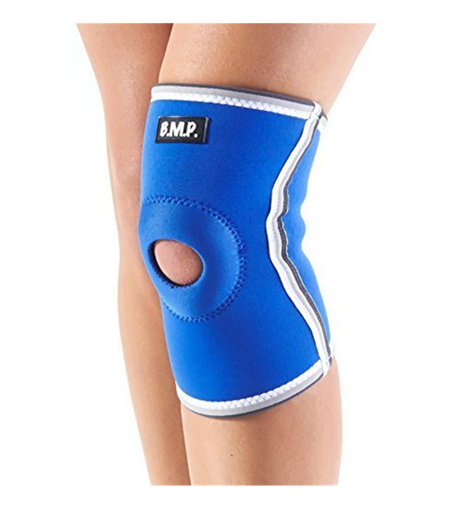 Black Mountain Products Neoprene Knee Brace/Knee Compression Sleeve, Medium, Blue