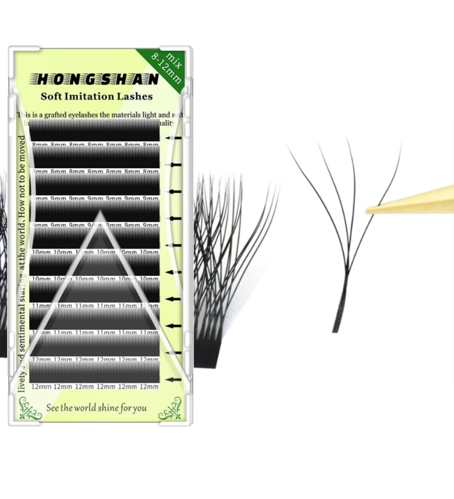 Shop W Lashes 0.05mm C/D Curl 4D Mink Eyelashes - Natural Soft and Premade Volume Fans for Stunning Eyelash Extensions - Buy Online on GoSupps.com
