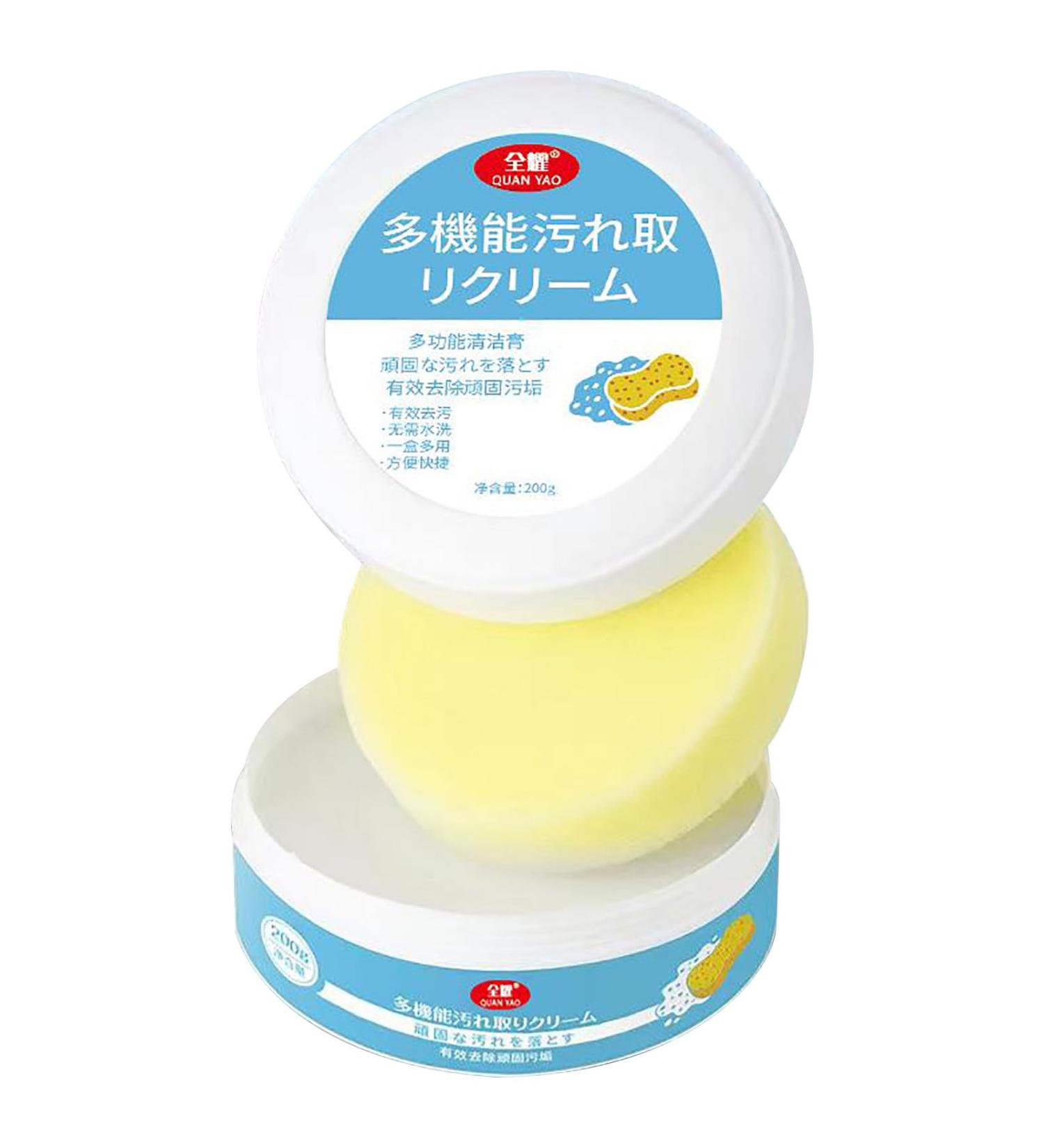 Shoes Multifunctional Cleaning Cream White Shoe Cleaning Cream Shoe Cleaner Kit with Sponge Sneaker Whitening Cleaner Shoes Stain Remover Multifunctional Leather Shoes Handbag Cleaner 1 Set - Buy Online on GoSupps.com