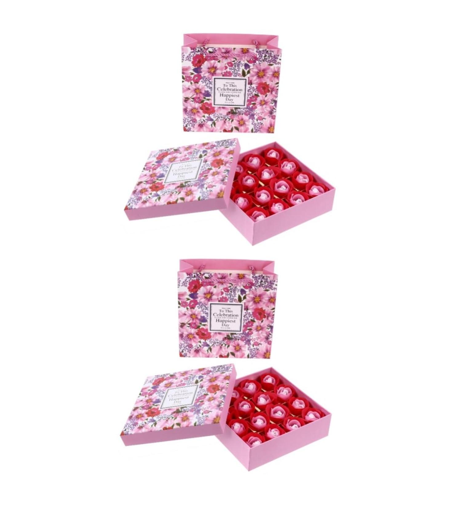 minkissy 2 Boxes Rose Soap Rose Petals Scented Soap Women Christmas Wedding Petals Christmas Shower Soap Artificial Essential Oil Soap Mother - Buy Online on GoSupps.com