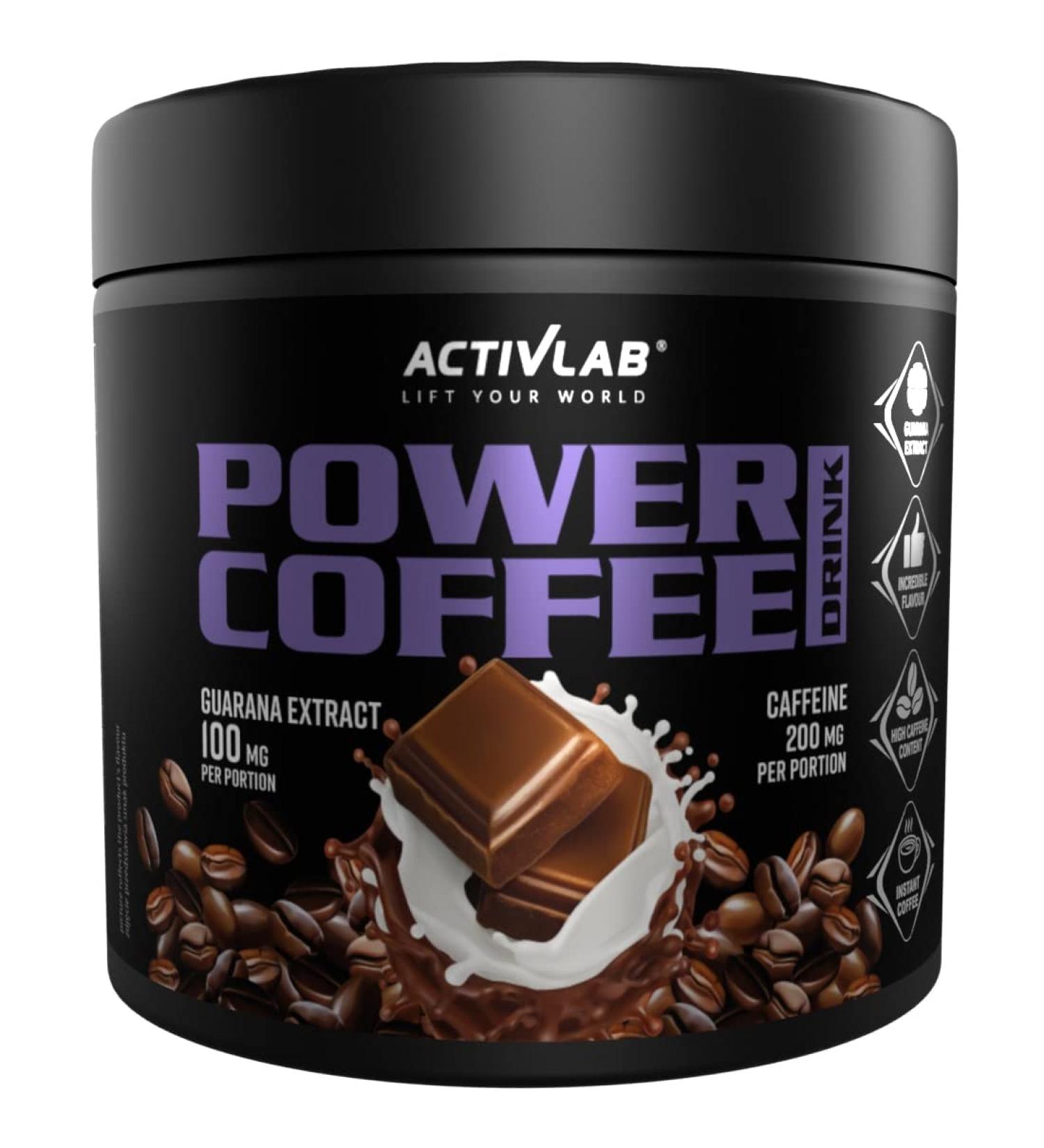 Activlab POWER COFFEE DRINK 150g - nergie intensive dans votre tasse | Boisson au caf aromatis e au chocolat avec ajout de caf ine et de guarana - Buy Online on GoSupps.com