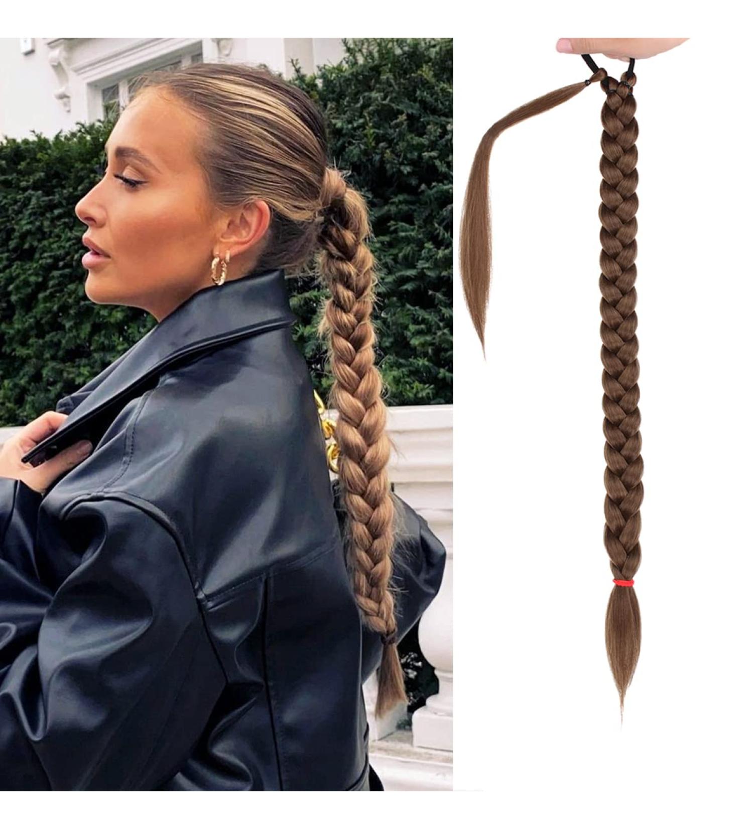 Leeven 26 Inch Synthetic Ponytail Wrap Around Hair Extensions - Natural Dark Blonde - Pack of 1 - Buy Online on GoSupps.com
