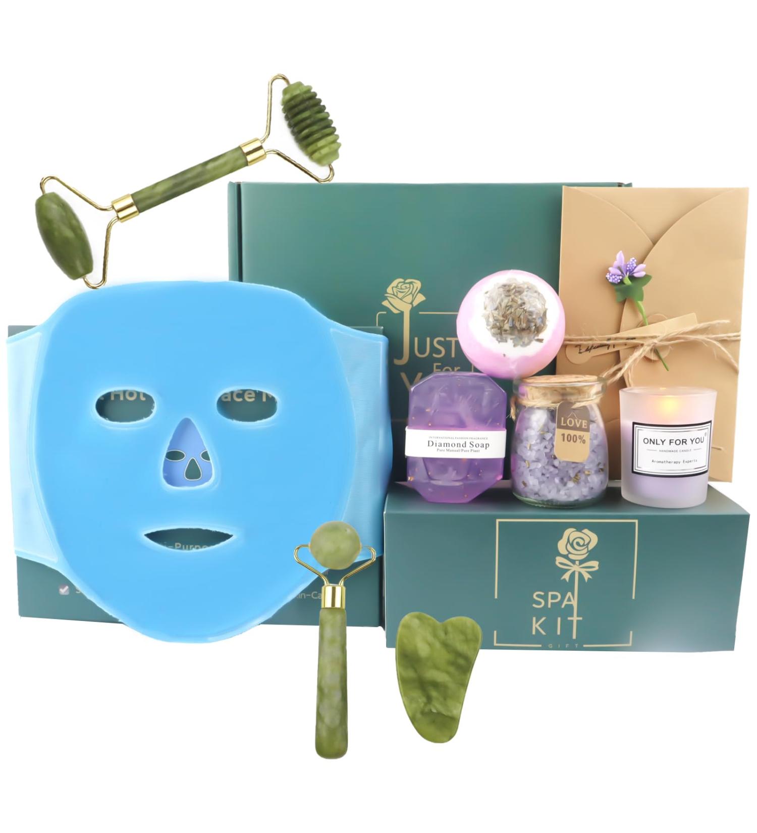 Unique Gifts for Women | Self-Care Birthday & Holiday Gifts - Jade Roller & Ice Face Mask - Buy Online on GoSupps.com