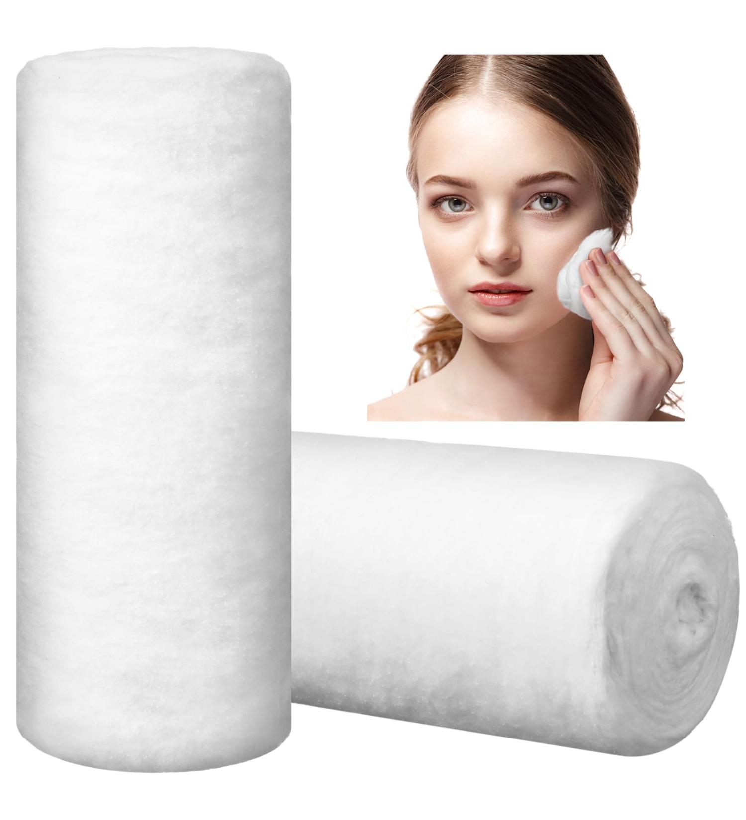 2 Rolls High Absorbent Cotton Rolls for Cosmetics & Beauty - Soft Multipurpose Cotton for Makeup Removal & Baby Care - 2.2 lb Pure Cotton - Buy Online on GoSupps.com