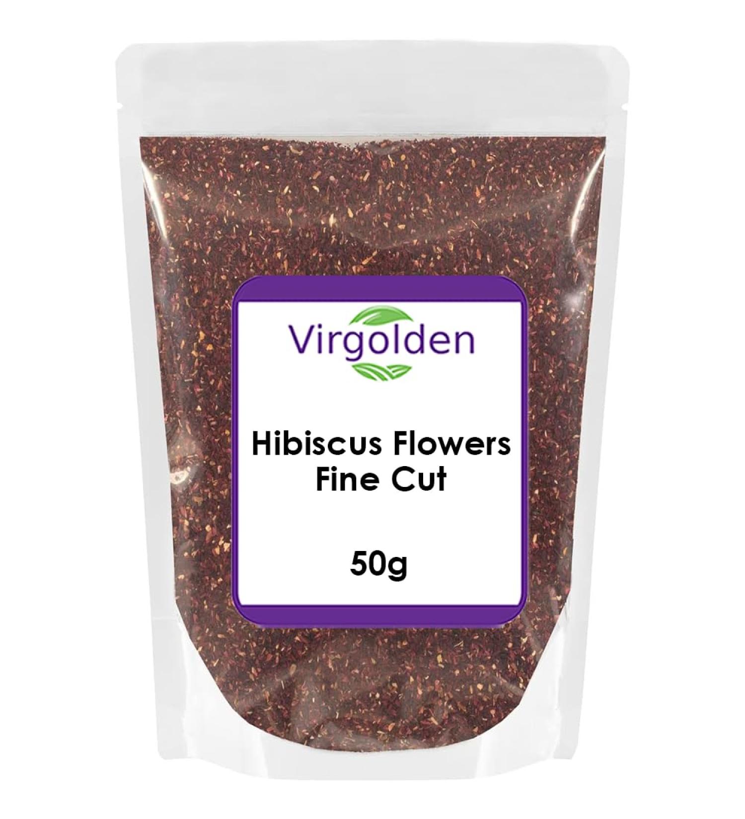 Hibiscus Flowers Fine Cut Loose Tea 50g by Virgolden