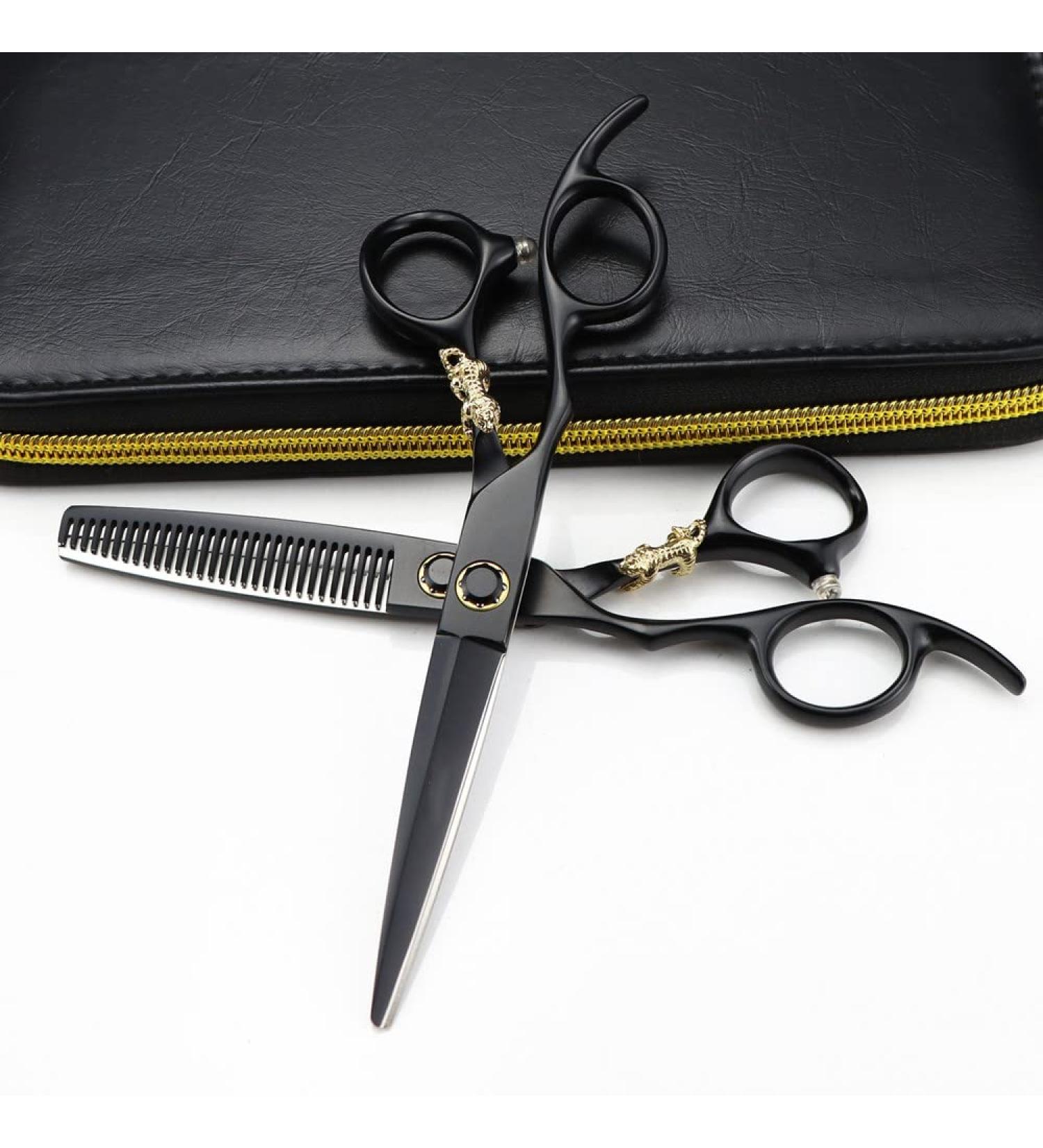 Hair Cutting Scissors 6 Inch Professional JP 440c Left Handed Bearing Tiger Hair Scissors Haircut Thinning Barber Cutting Shears Hairdressing Scissors Set - Buy Online on GoSupps.com