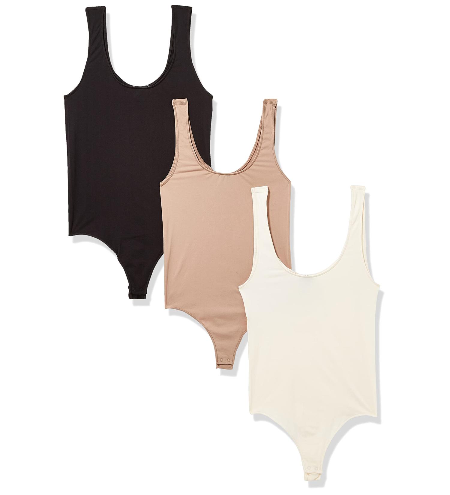 VERO MODA Women's Body S Natural/Pack:black/Birch/Natural