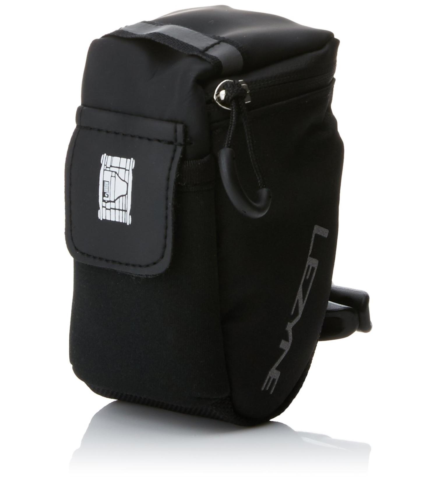 LEZYNE Caddy QR Rail Mount Bike Saddle Bag - Water Resistant Compact Seat Bag (Black, Medium) - Buy Online on GoSupps.com