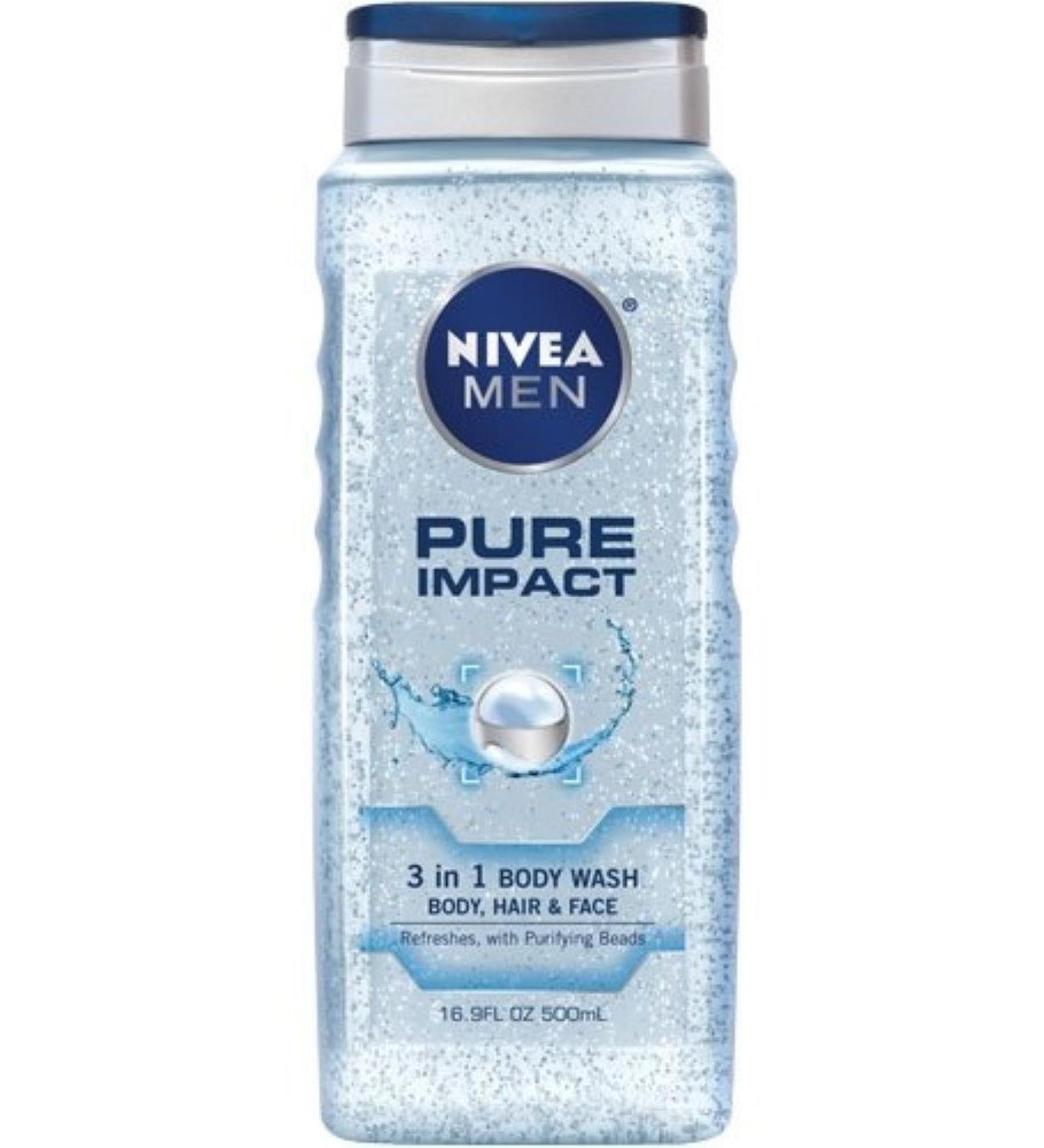 Nivea Body Wash Men Impac Size 16.9z Nivea Body Wash Men Impact 16.9z