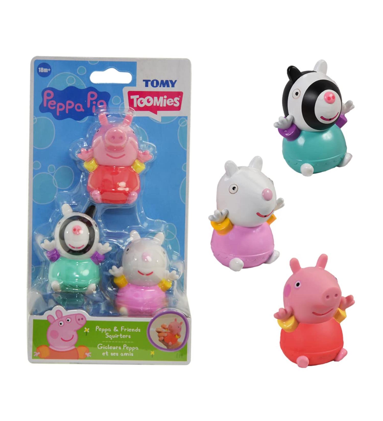 Toomies Peppa and Friends Squirters Bath Toys Playset - Squeezable & Soft Touch, Multicolor - Buy Online on GoSupps.com