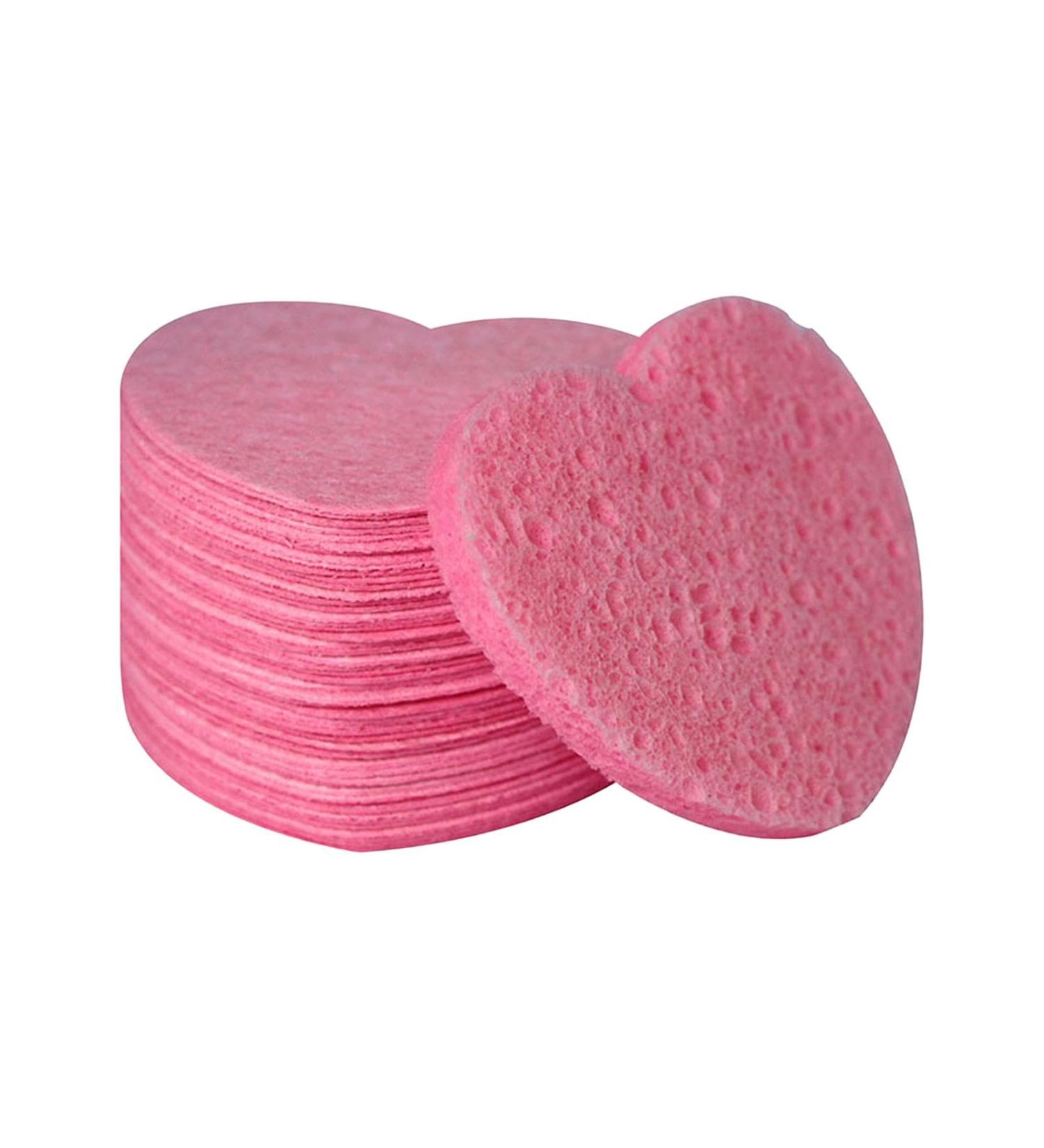 Heart Shaped Compressed Cosmetic Facial Sponges Gentle Exfoliating Spa - Buy Online on GoSupps.com