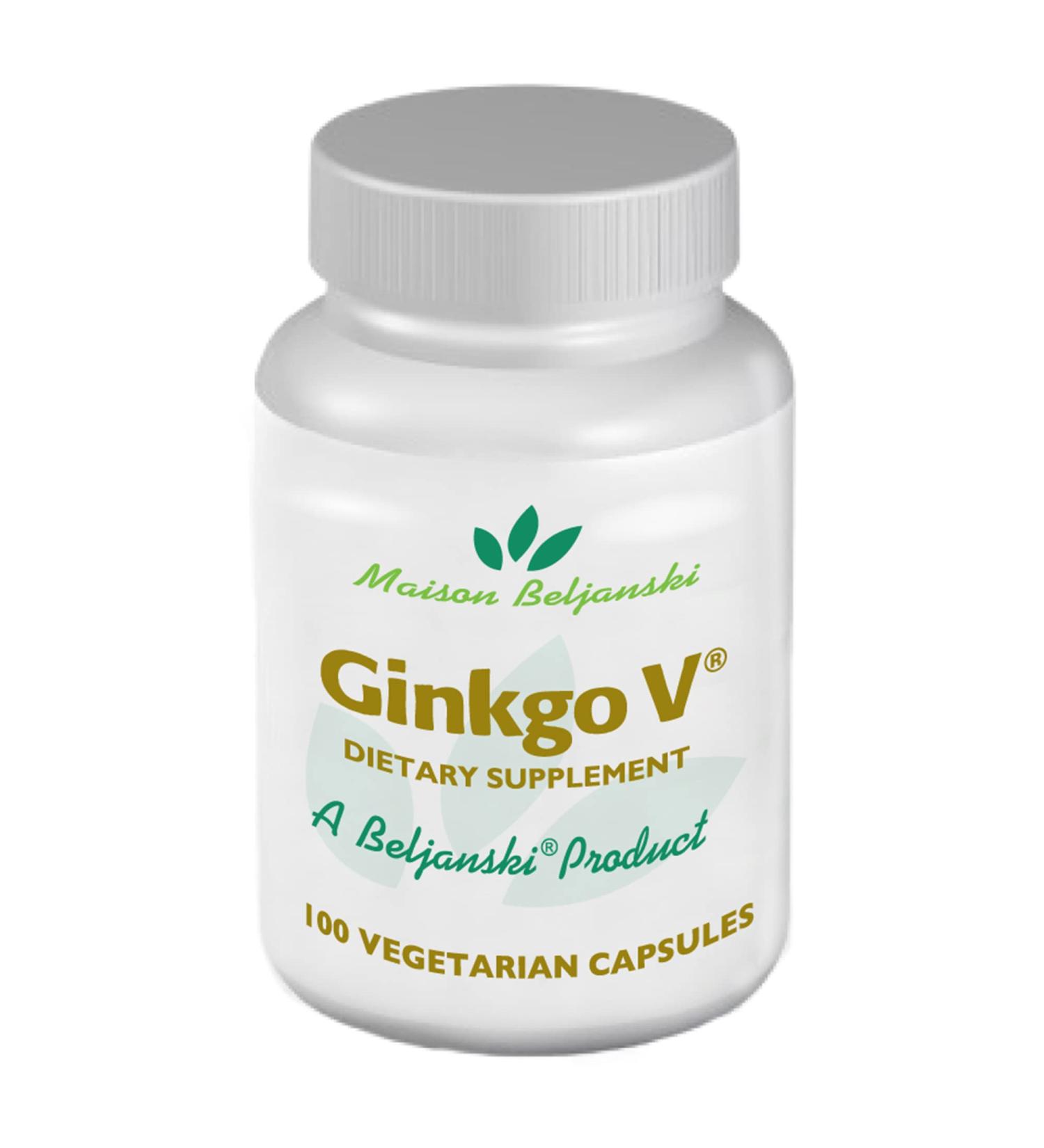 Beljanski Products - Ginkgo V Dietary Supplement - Ginkgo Biloba Extract - 100 Capsules - Buy Online on GoSupps.com
