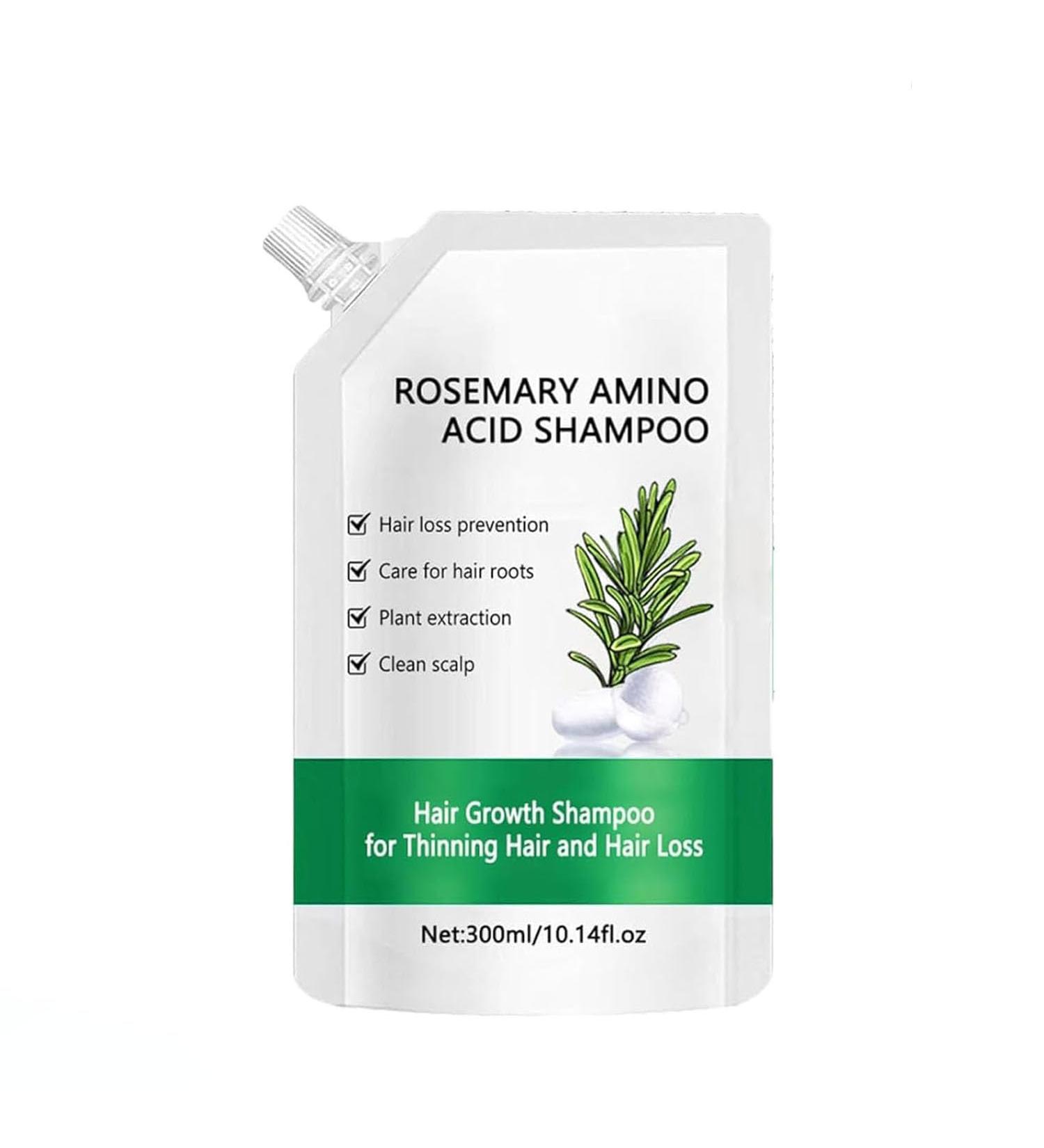 Shampoing au romarin et aux acides amin s shampoing au romarin pour la croissance capillaire renforce le cuir chevelu r duit la casse quilibre le s bum lisse et brillant convient tous types d - Buy Online on GoSupps.com